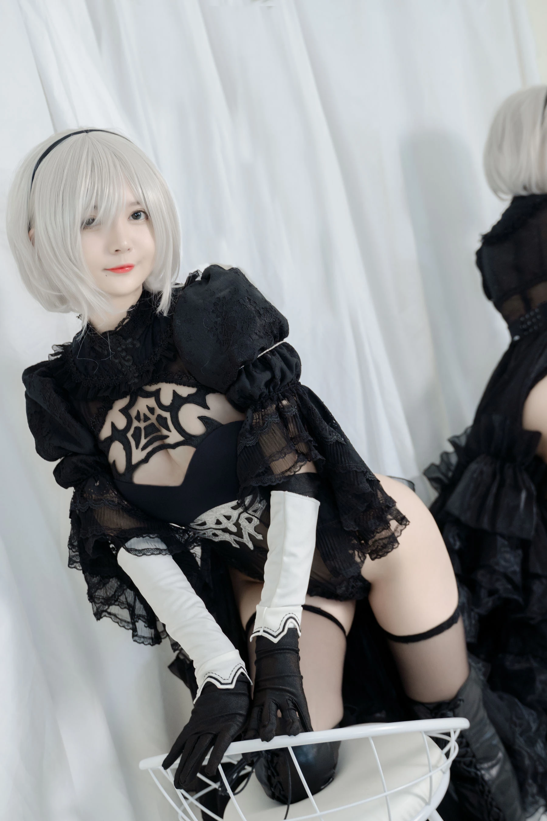 51酱 – 2B黑婚纱插图8