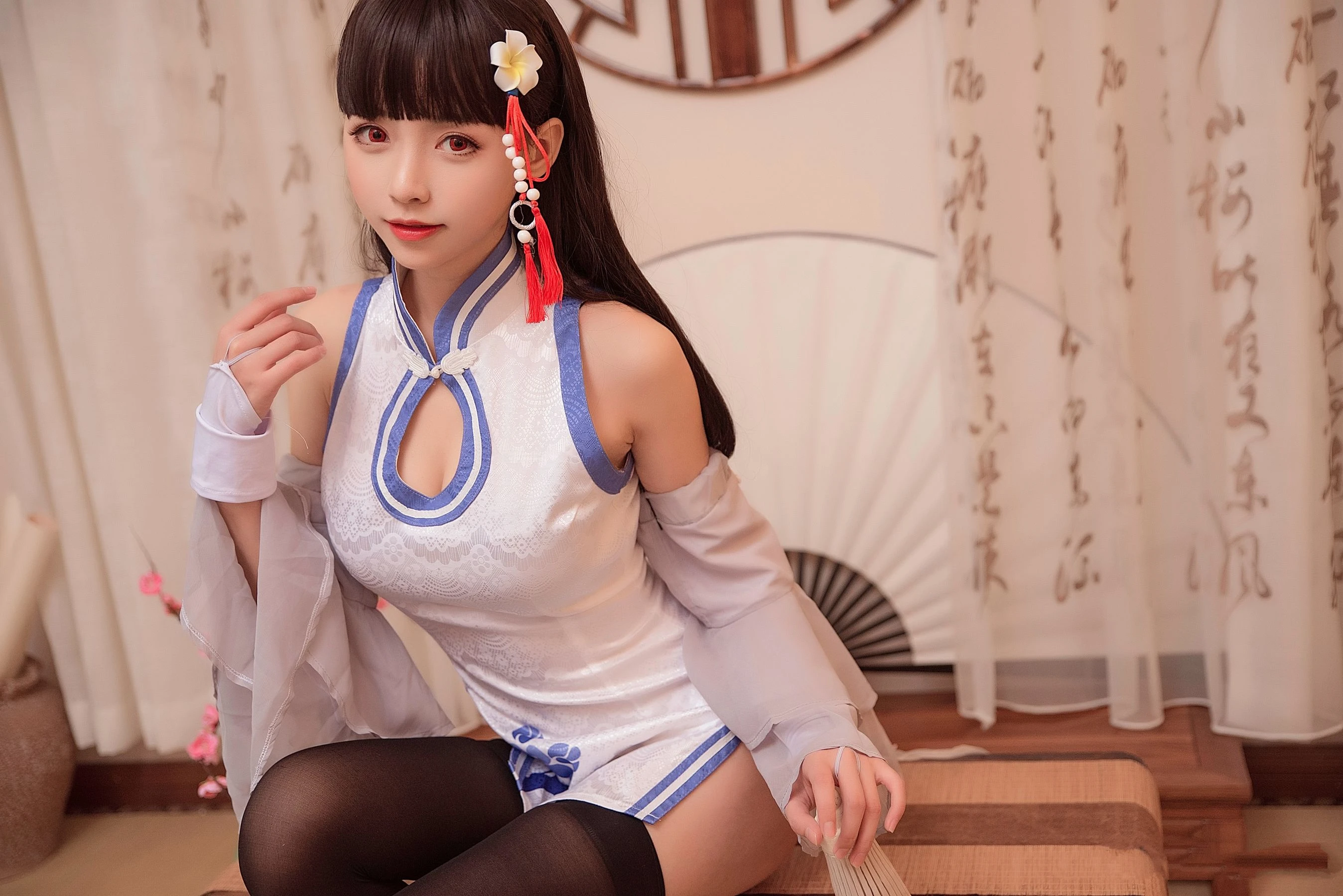 动漫博主大大卷卷小卷 – 黑丝旗袍插图5