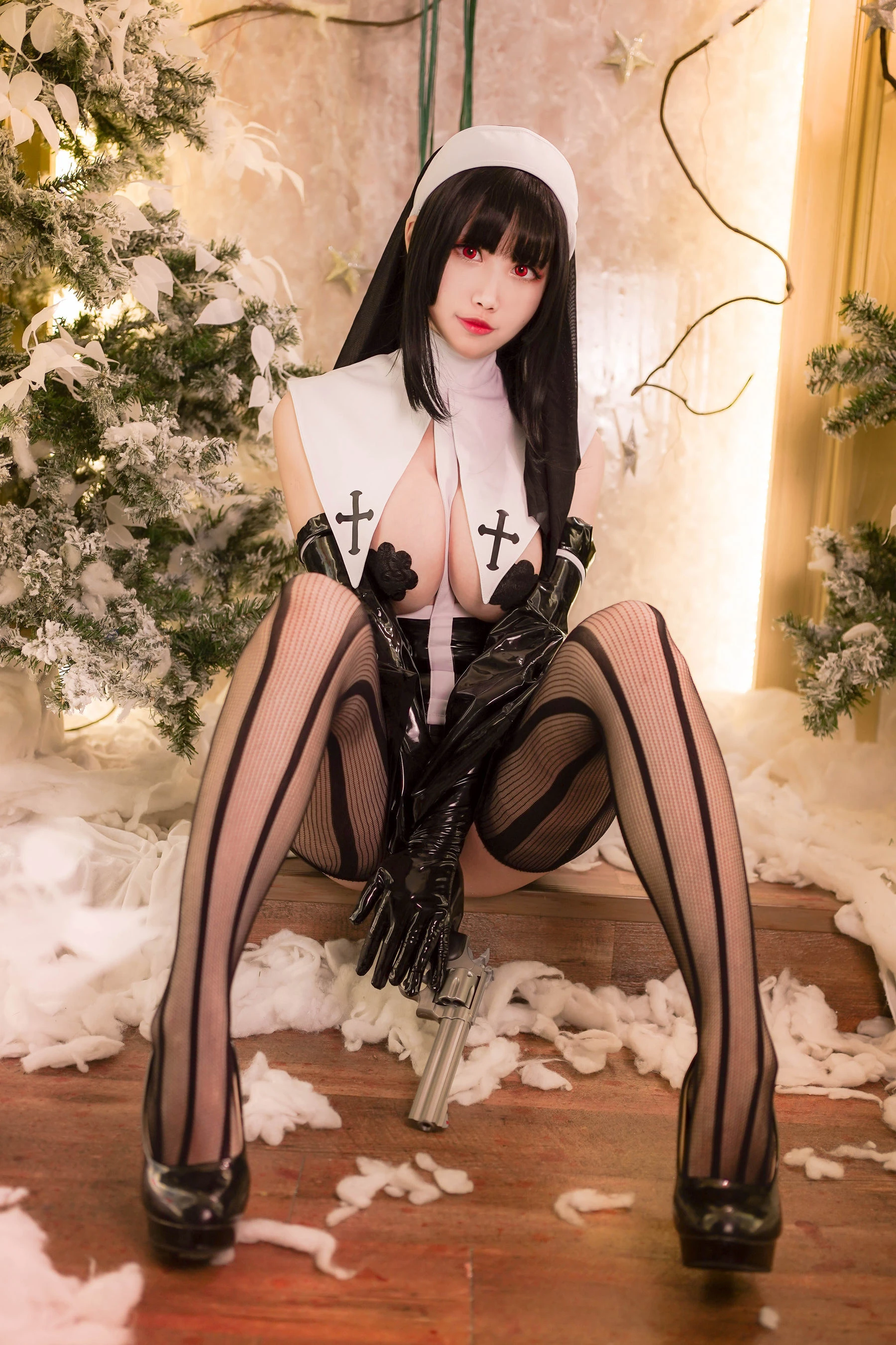 Coser萱-KaYa – 暗黑修女 [15P]插图2
