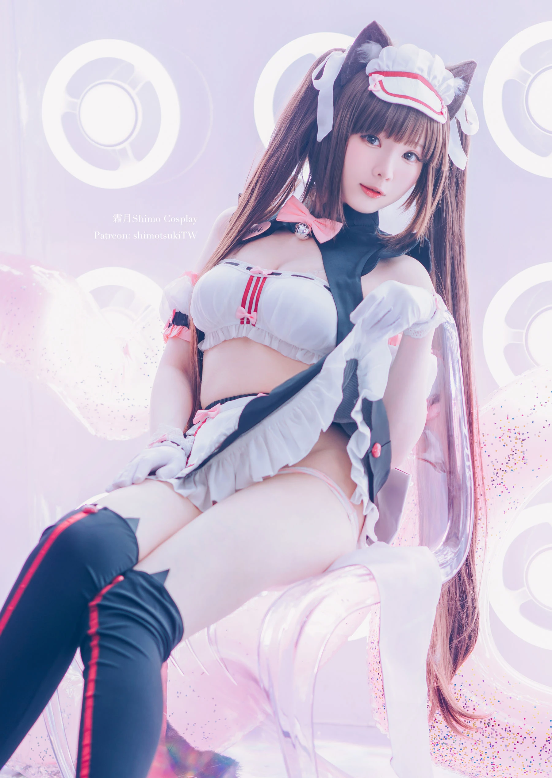 微博妹纸霜月shimo – 巧克力赛车服插图6