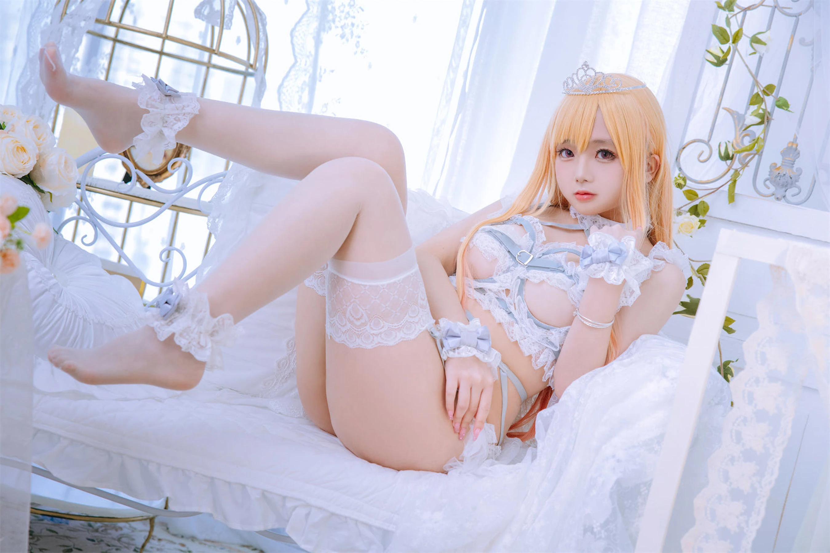 Cosplay日奈娇 – 喜多川海梦 花嫁 [71P]插图6