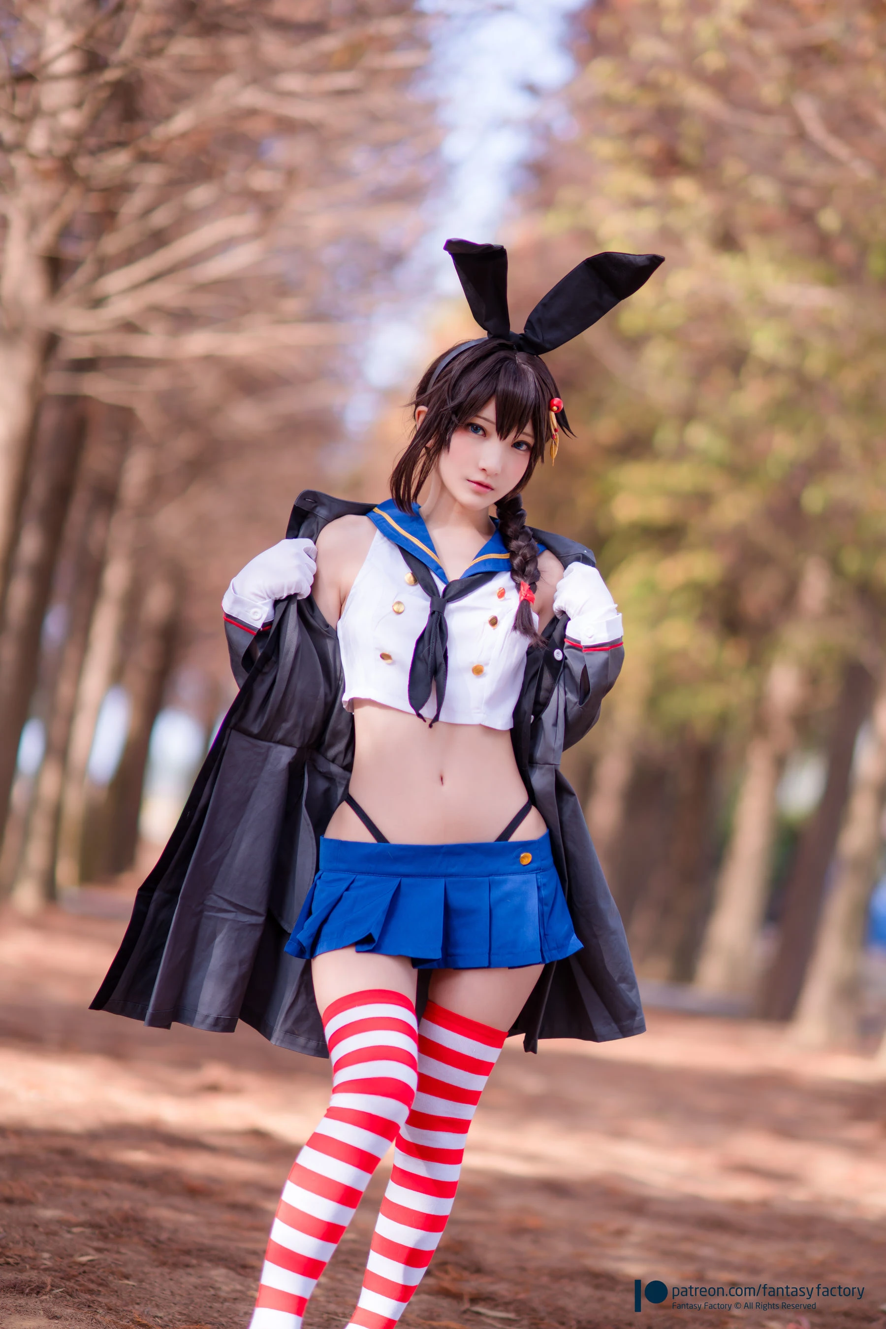 [Fantasy Factory] 小丁Cosplay – JK制服 水手小兔 外拍插图3