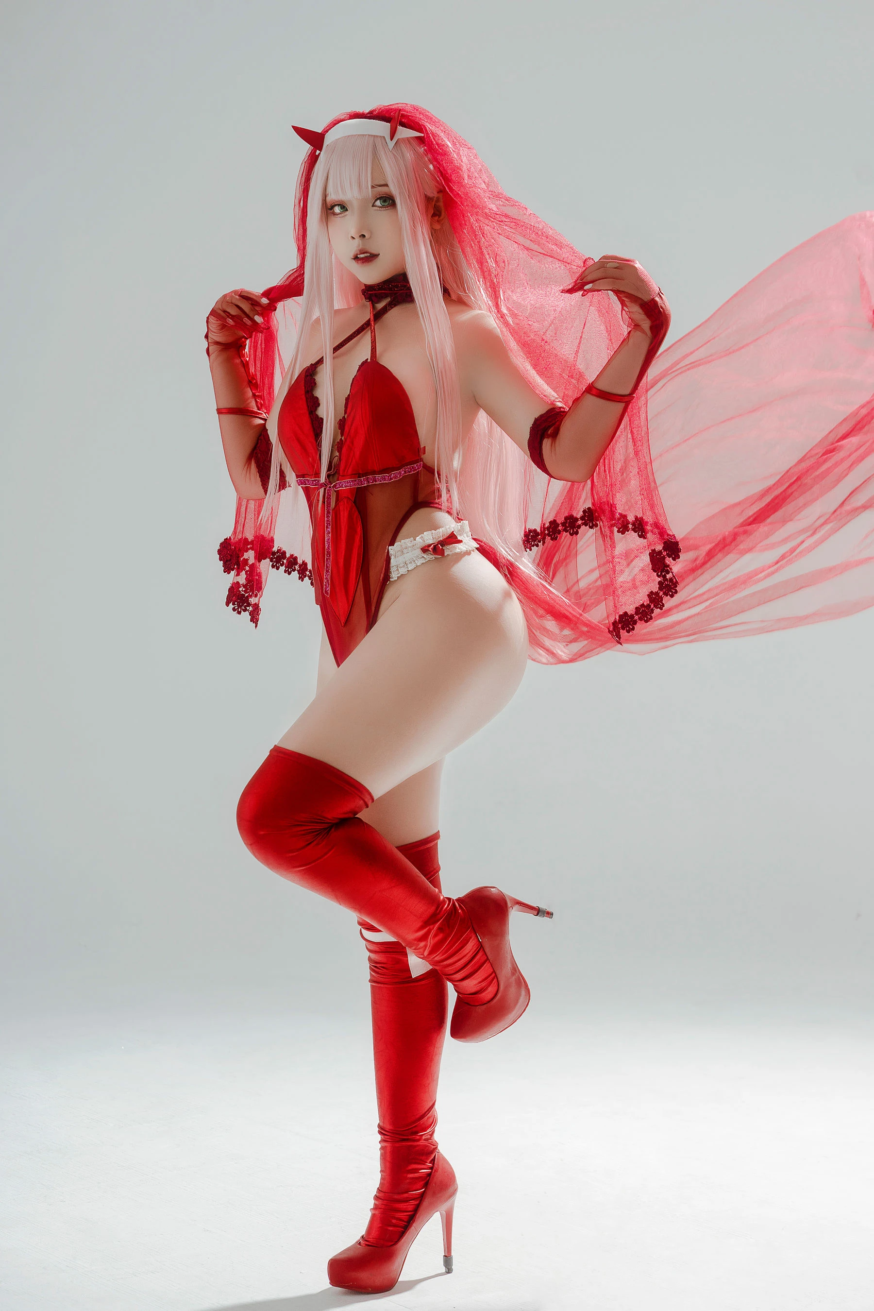 Sayo Momo – Zero Two Wedding Dress插图1