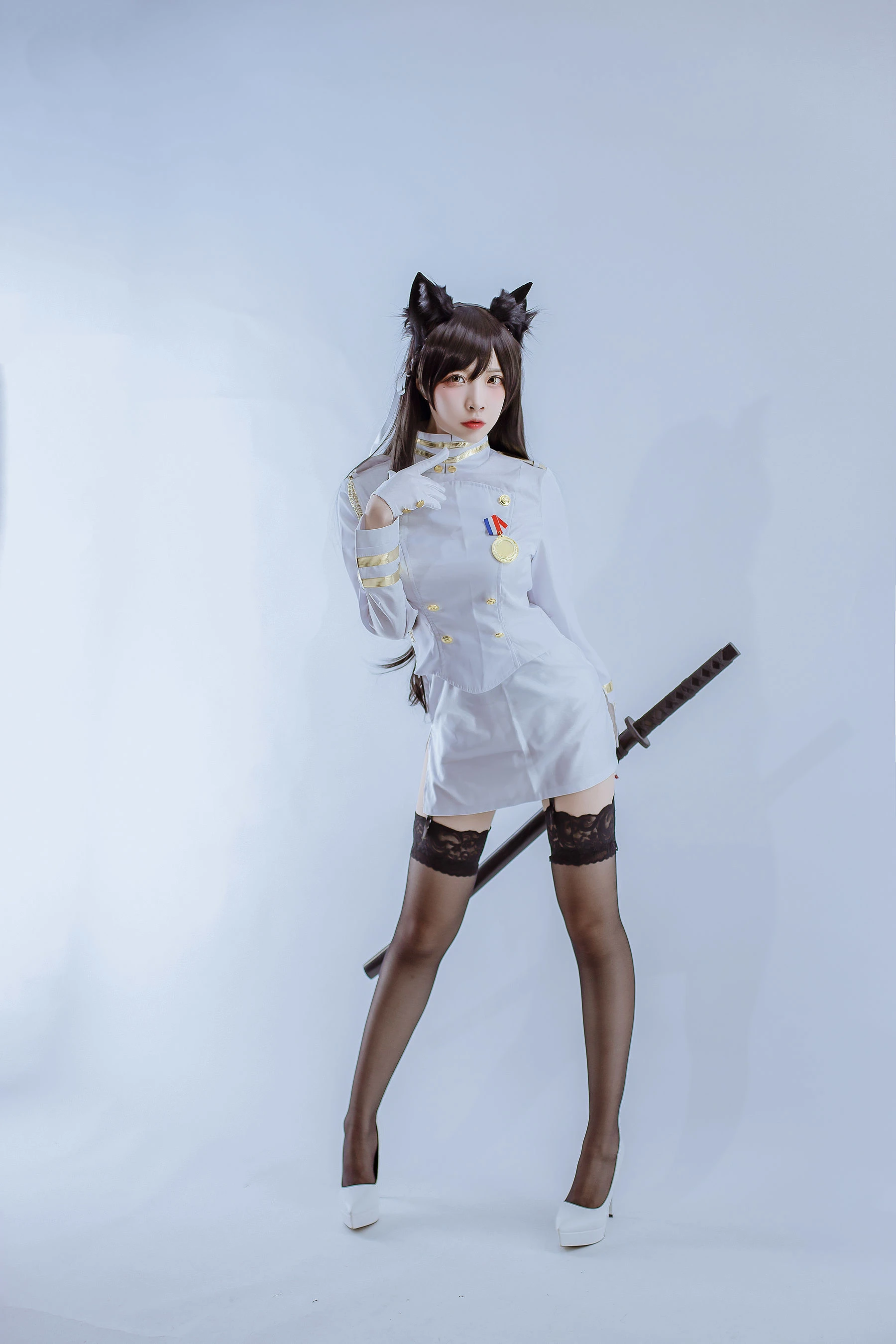 人气Coser二佐Nisa – 犬之眷之碧蓝爱宕 军装 [15P]插图4