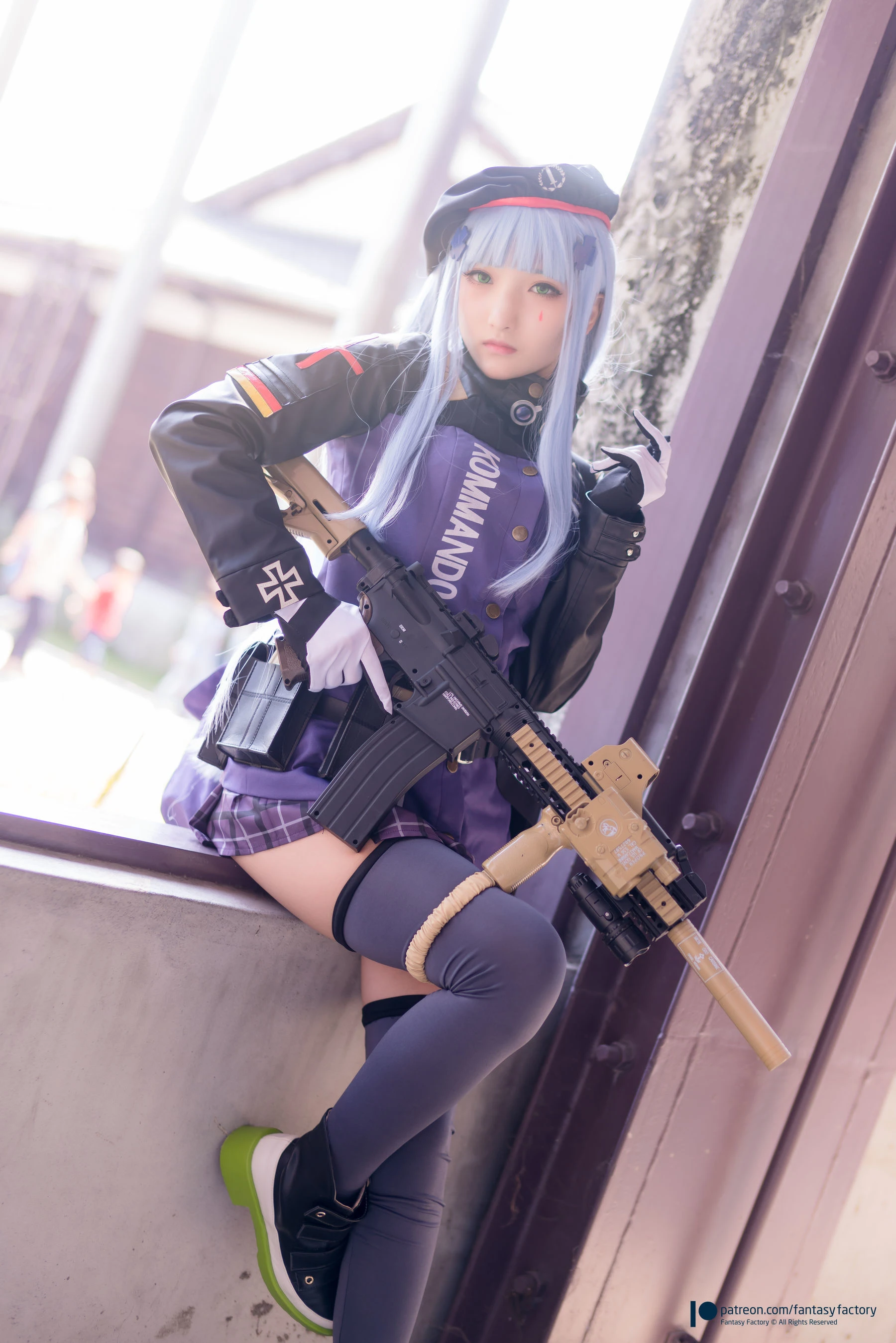 [Fantasy Factory] 小丁Cosplay – 魔女 浴池 黑丝插图1