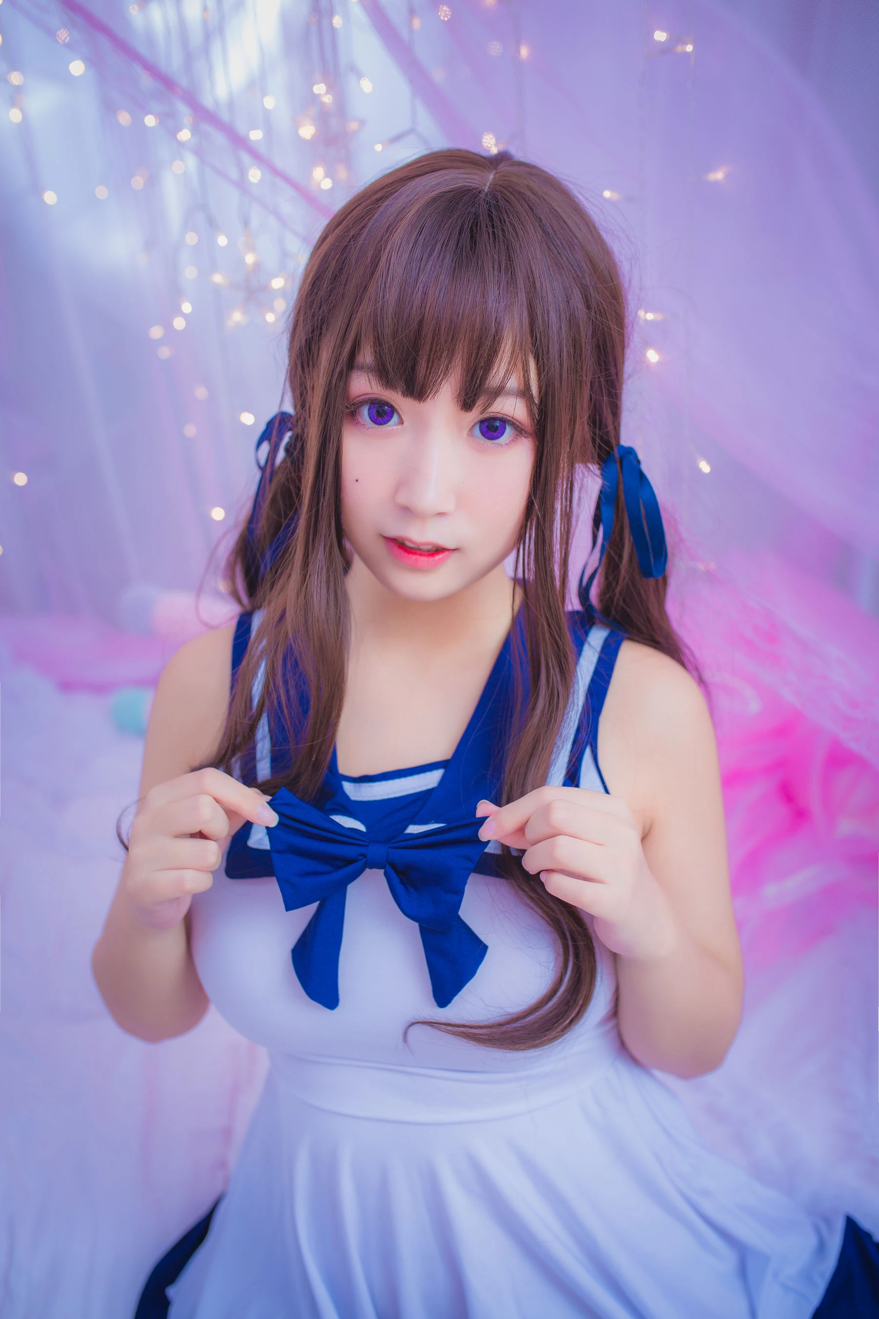 巨乳猫九酱Sakura – 连衣水手服插图7