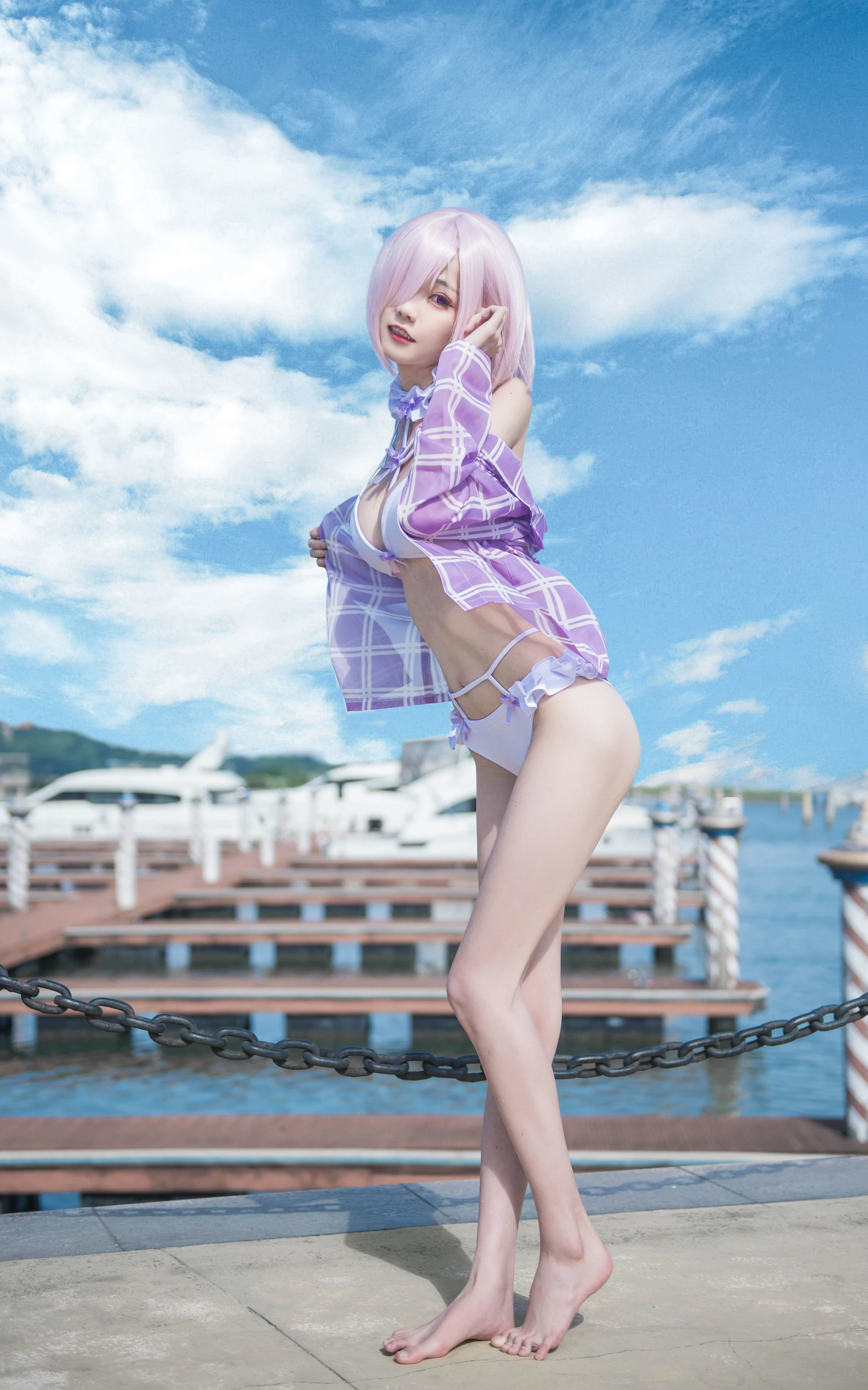 [萝莉COS] 小妖精你的负卿 – 玛修泳装 [16P]高清在线免费欣赏–微密图社-微密图社