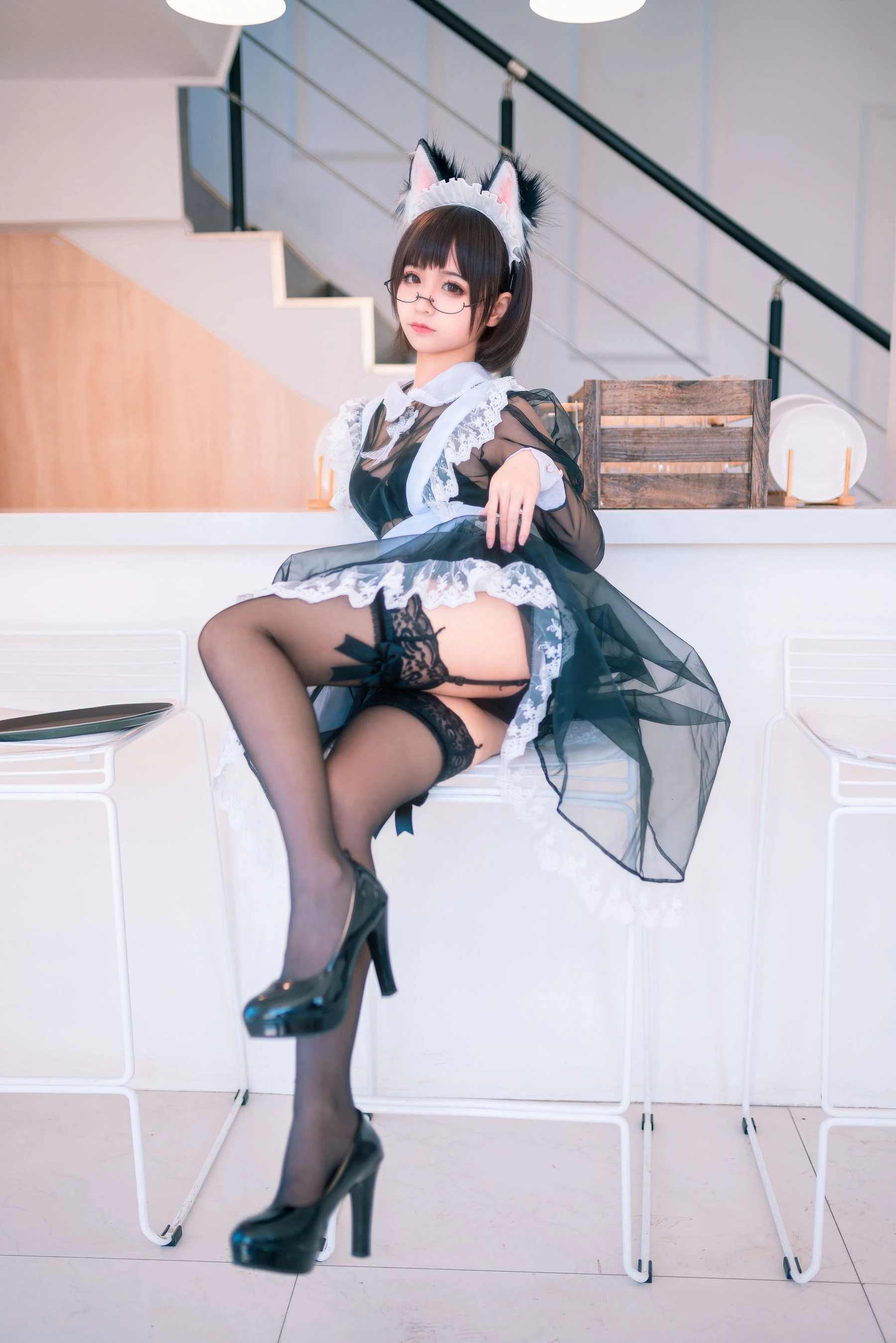 动漫博主蠢沫沫 – 透明女仆 [38P]插图4