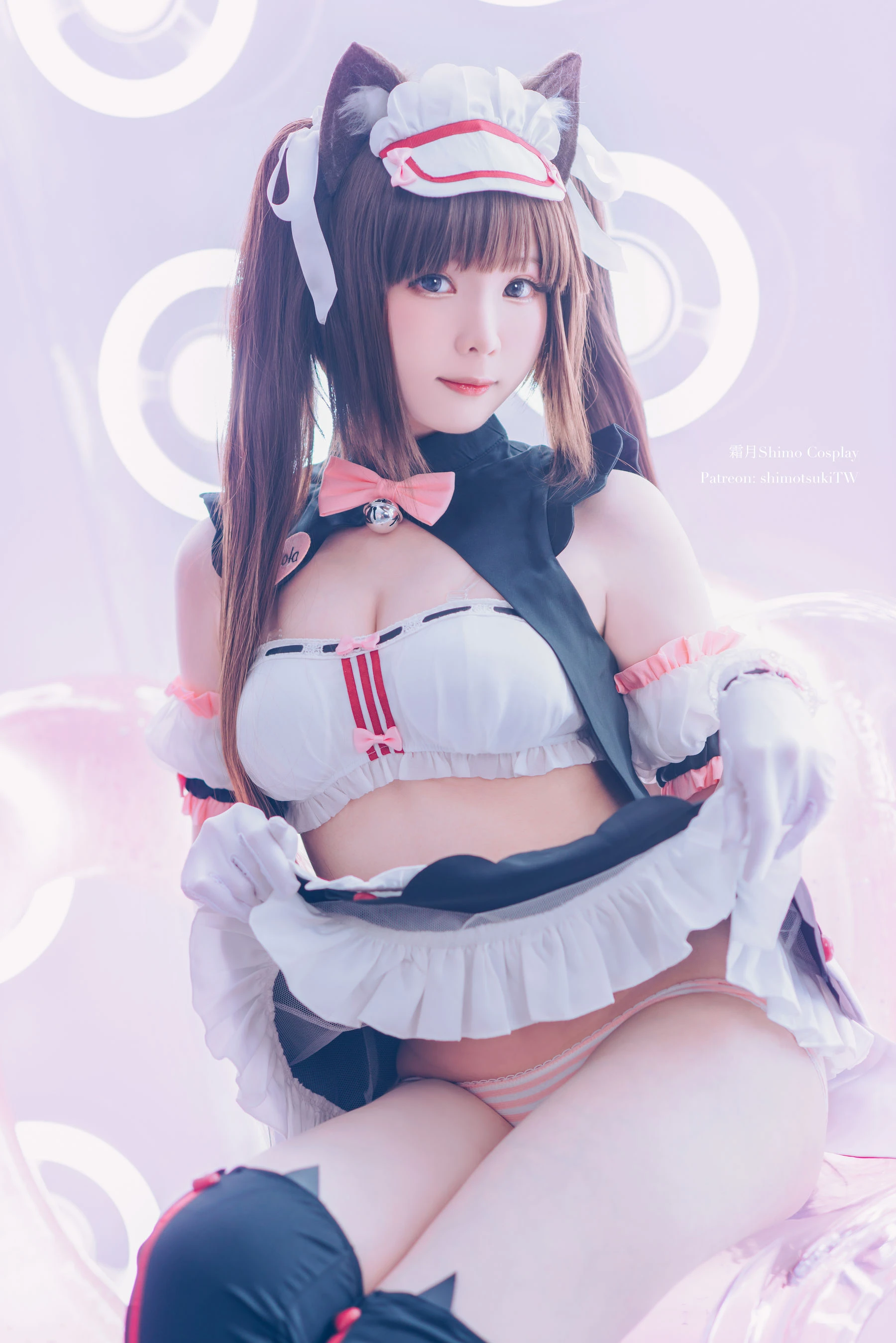 微博妹纸霜月shimo – 巧克力赛车服插图7