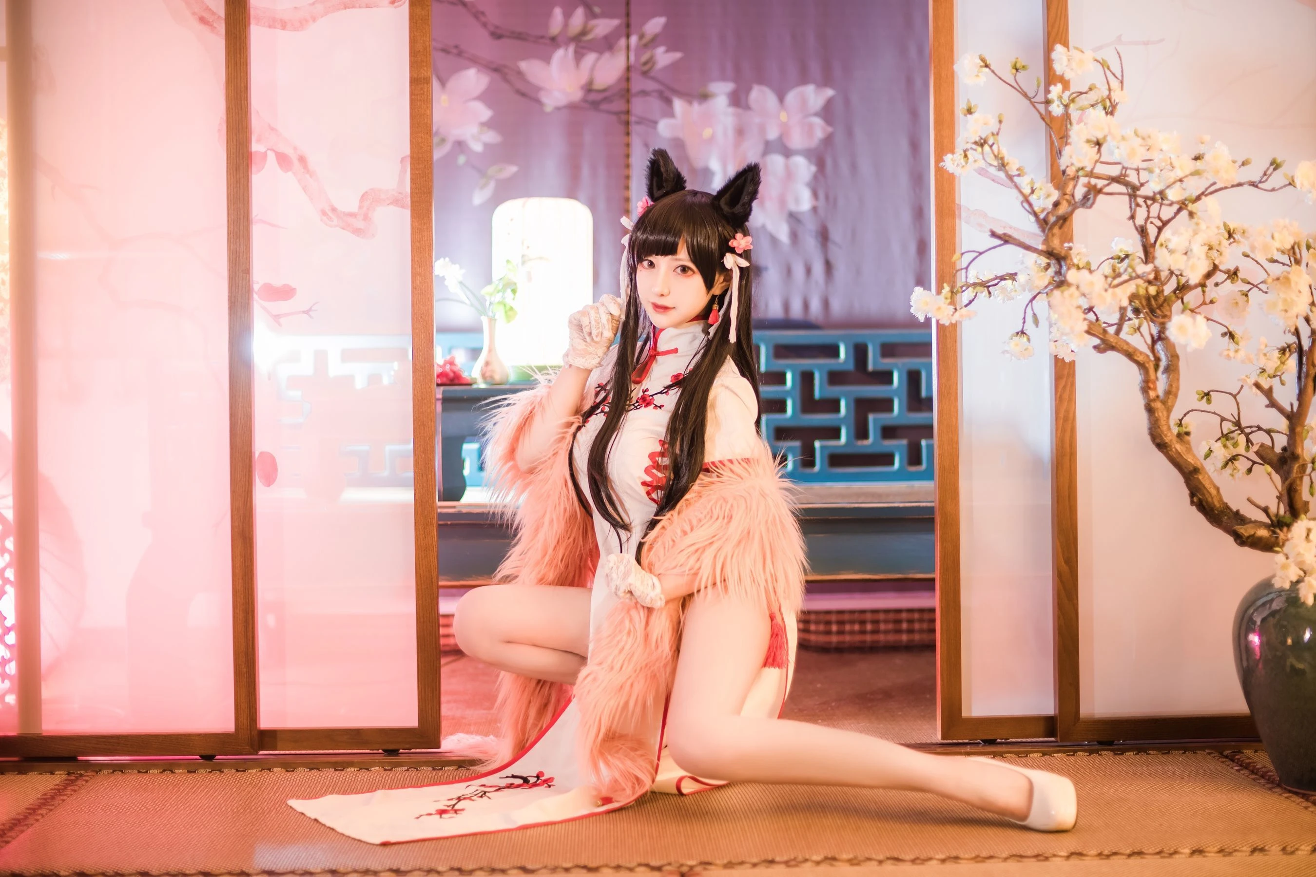 Shika小鹿鹿 – 爱宕旗袍插图2