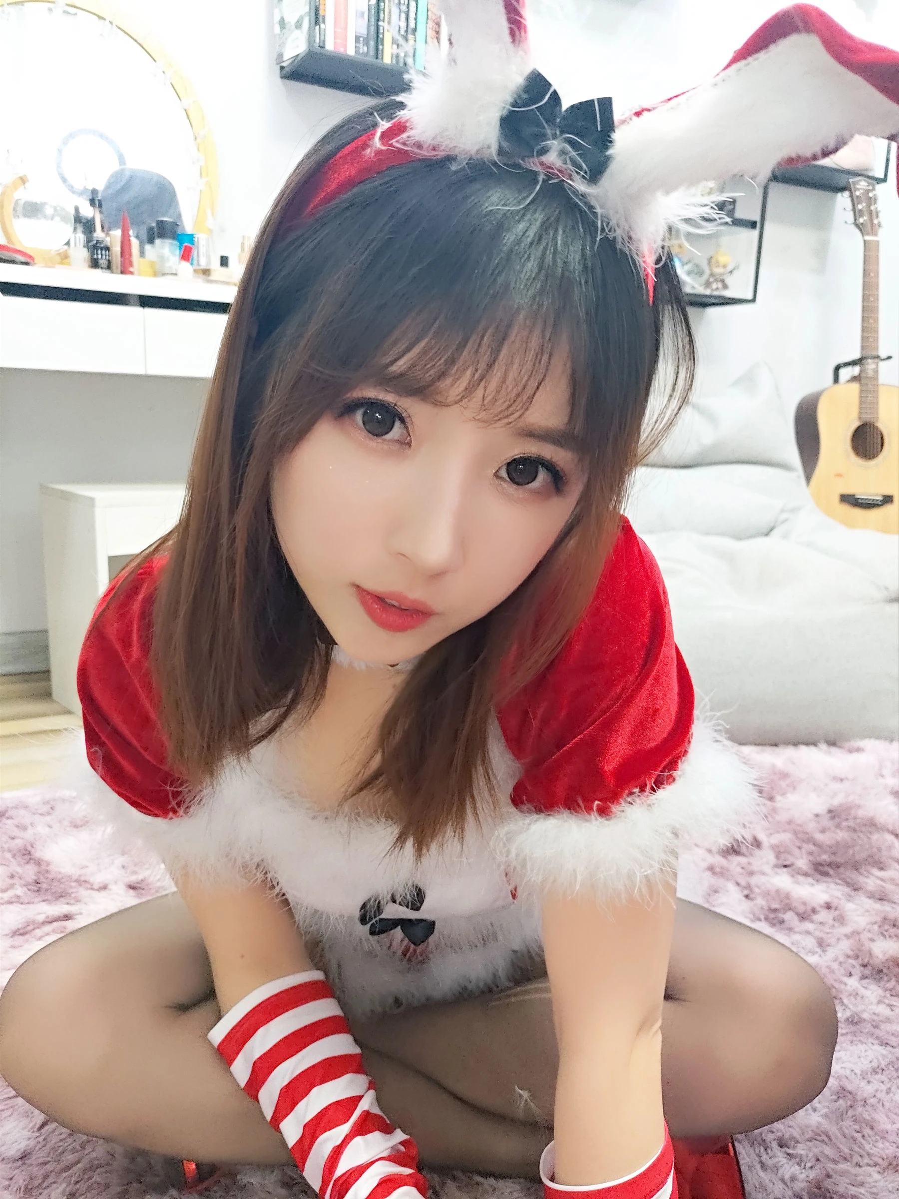 斗鱼主播小女巫露娜 – 圣诞装高清在线免费欣赏–微密图社-微密图社