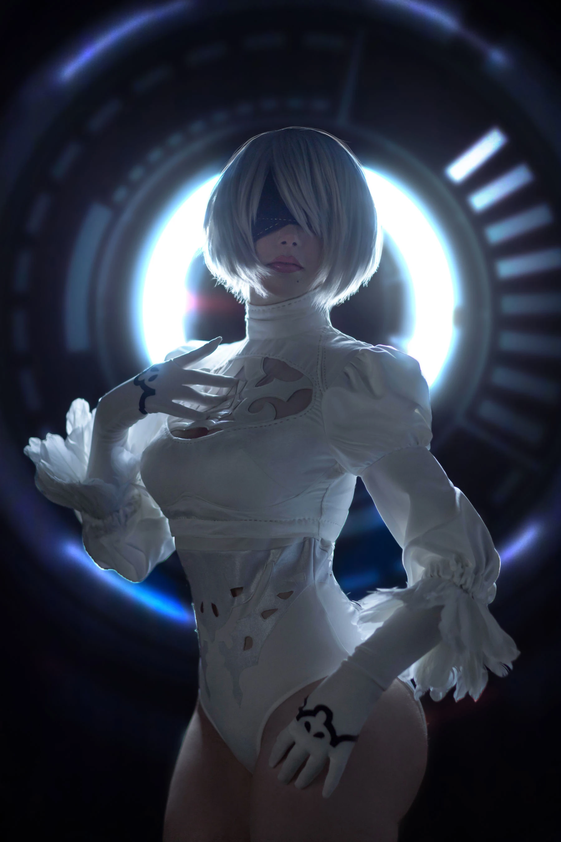 国外美女SayaTheFox – 2B White Dress插图6