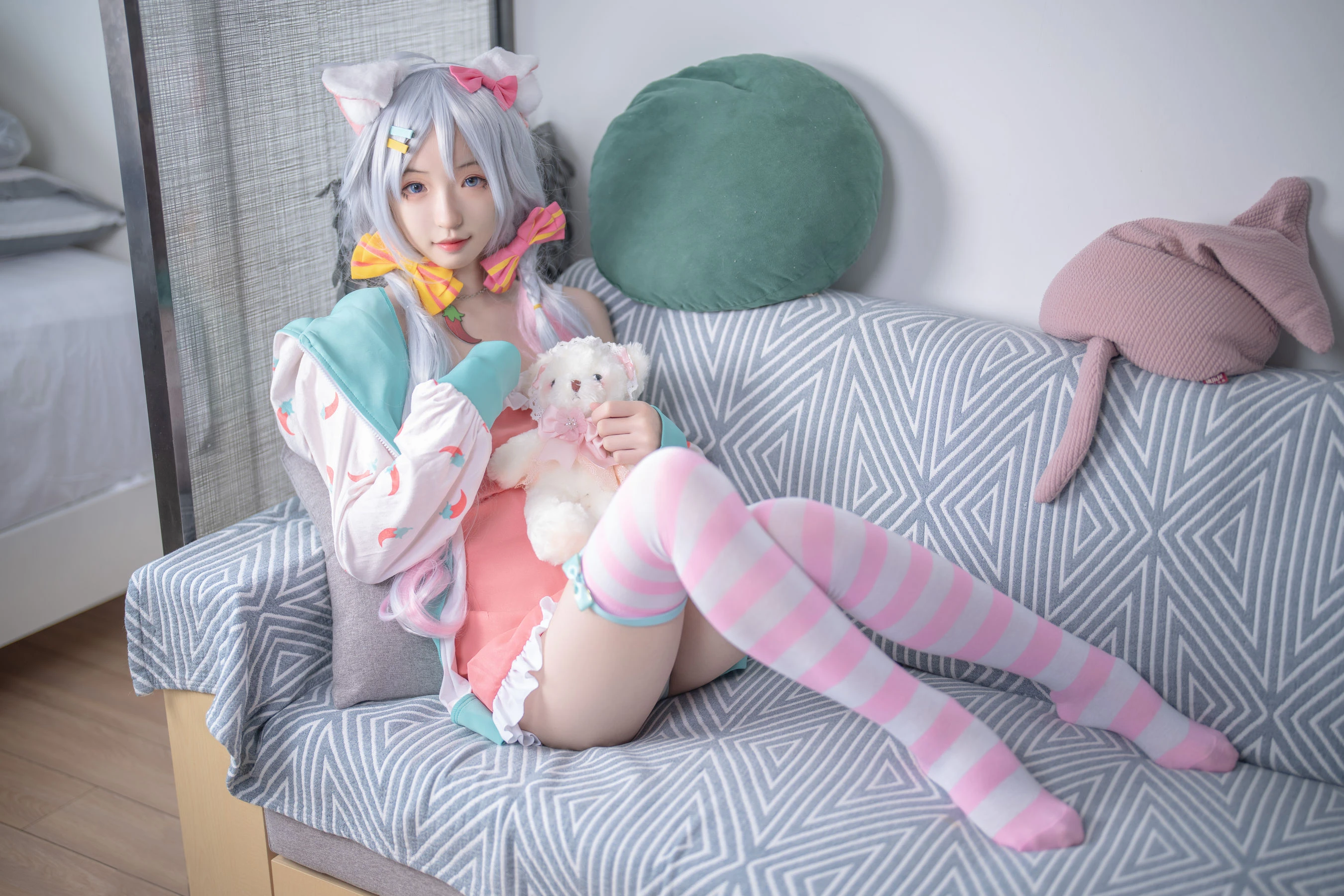 SA_海藻酸钠 – 神乐七奈 星期一的慵懒 [21P]插图1