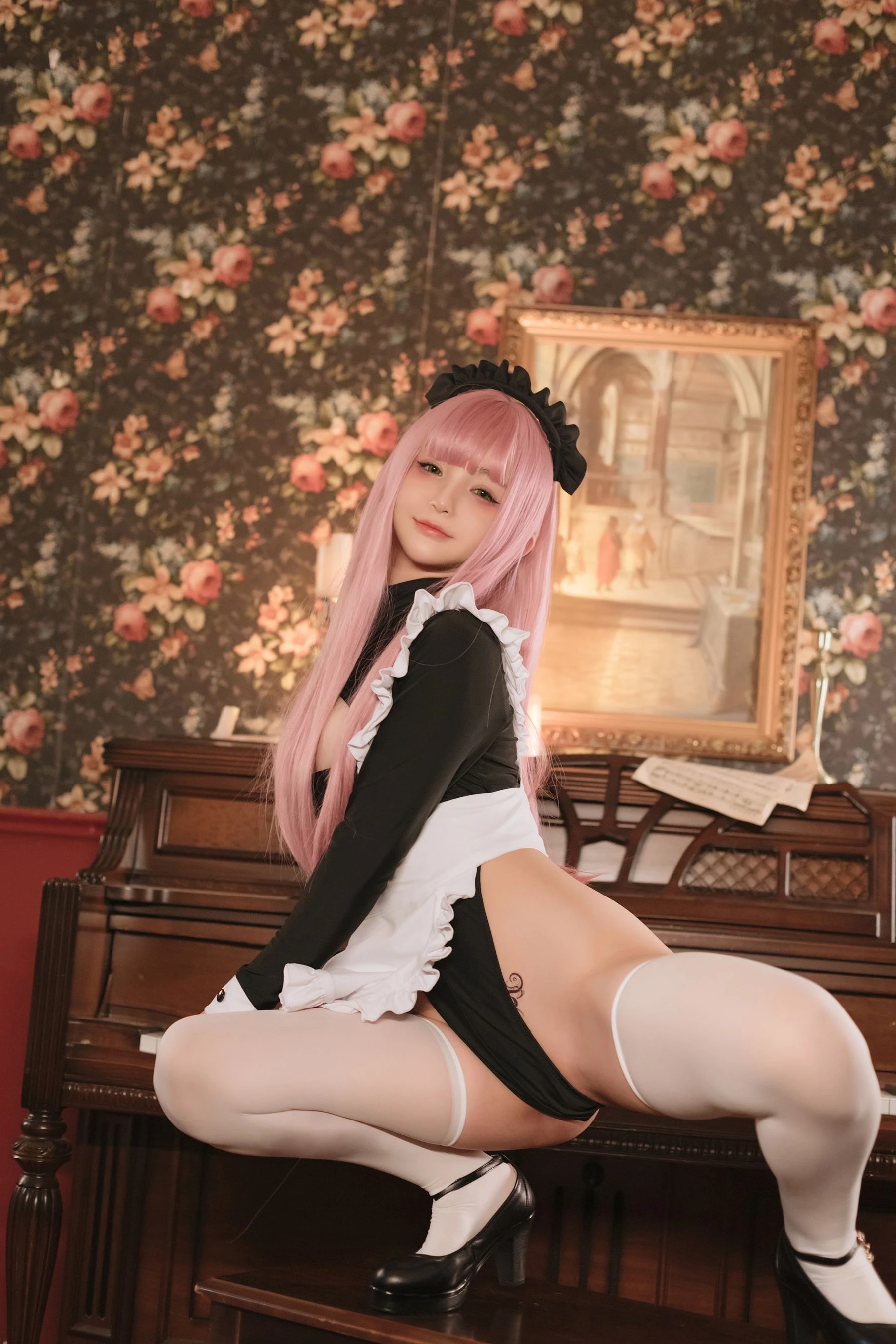 桜井宁宁 – 复古女仆 [45P]插图1