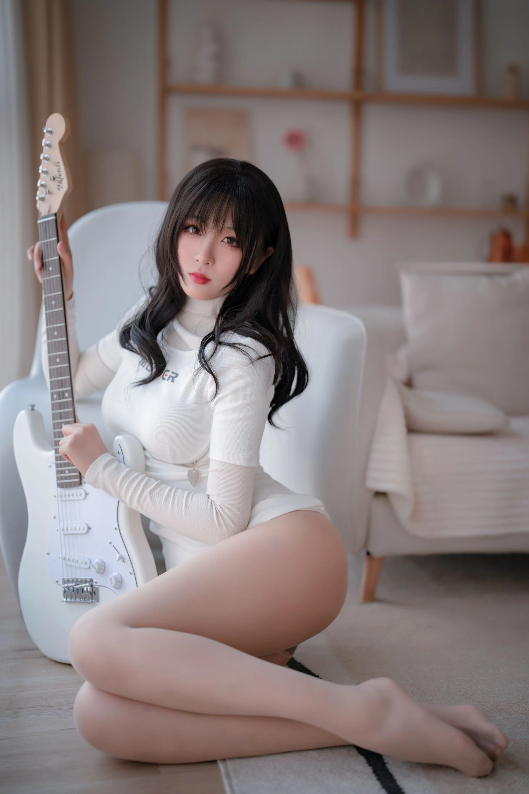 轩萧学姐 – 吉他妹妹 肉丝套插图1