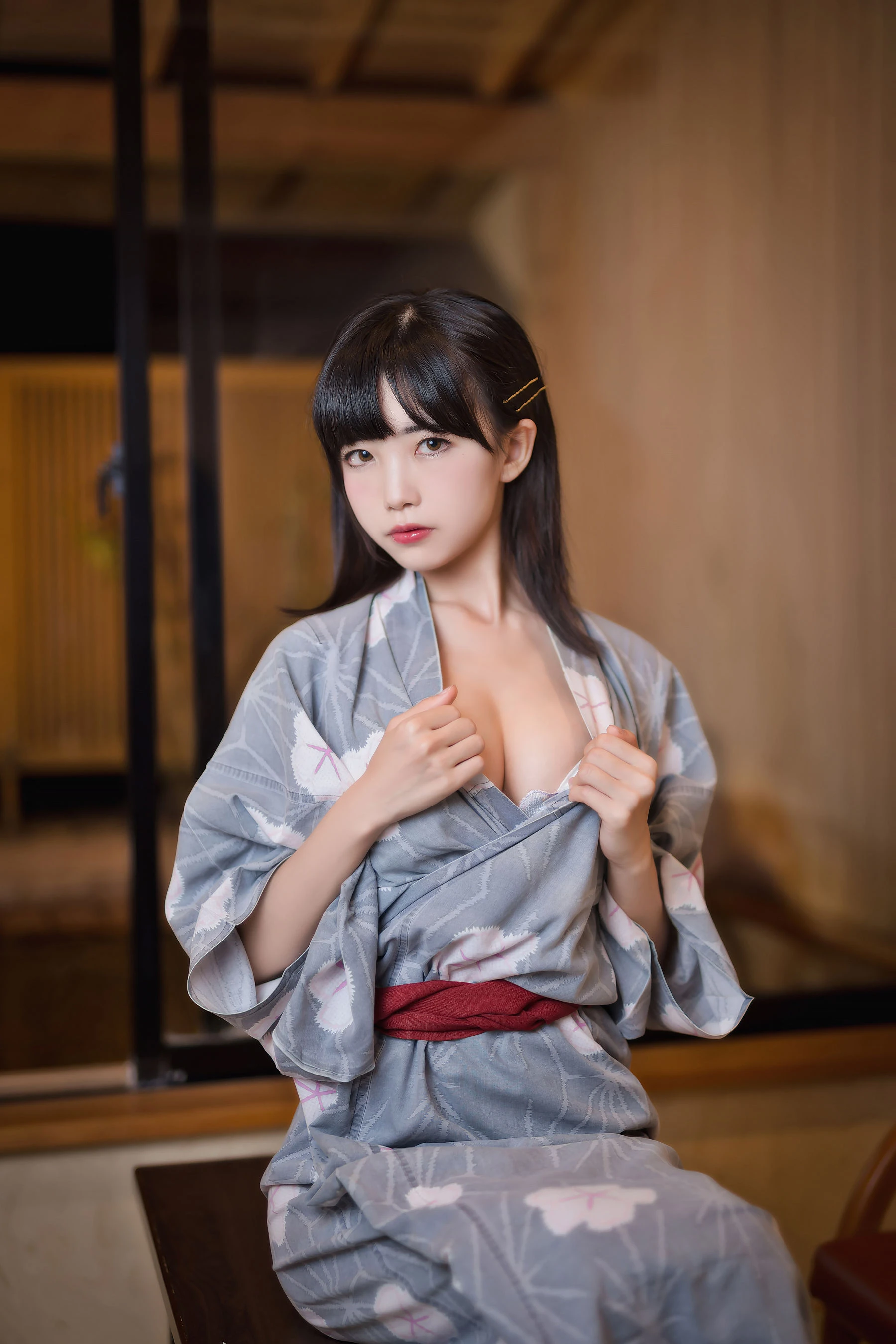动漫博主水淼aqua – 温泉和服插图5
