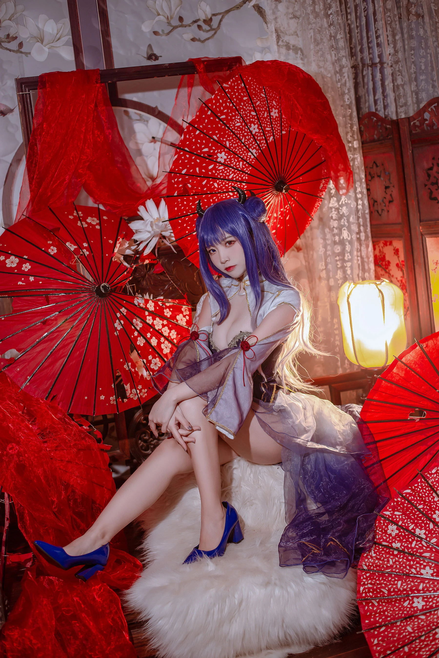 人气Coser二佐Nisa – 碧蓝 伊吹旗袍插图6