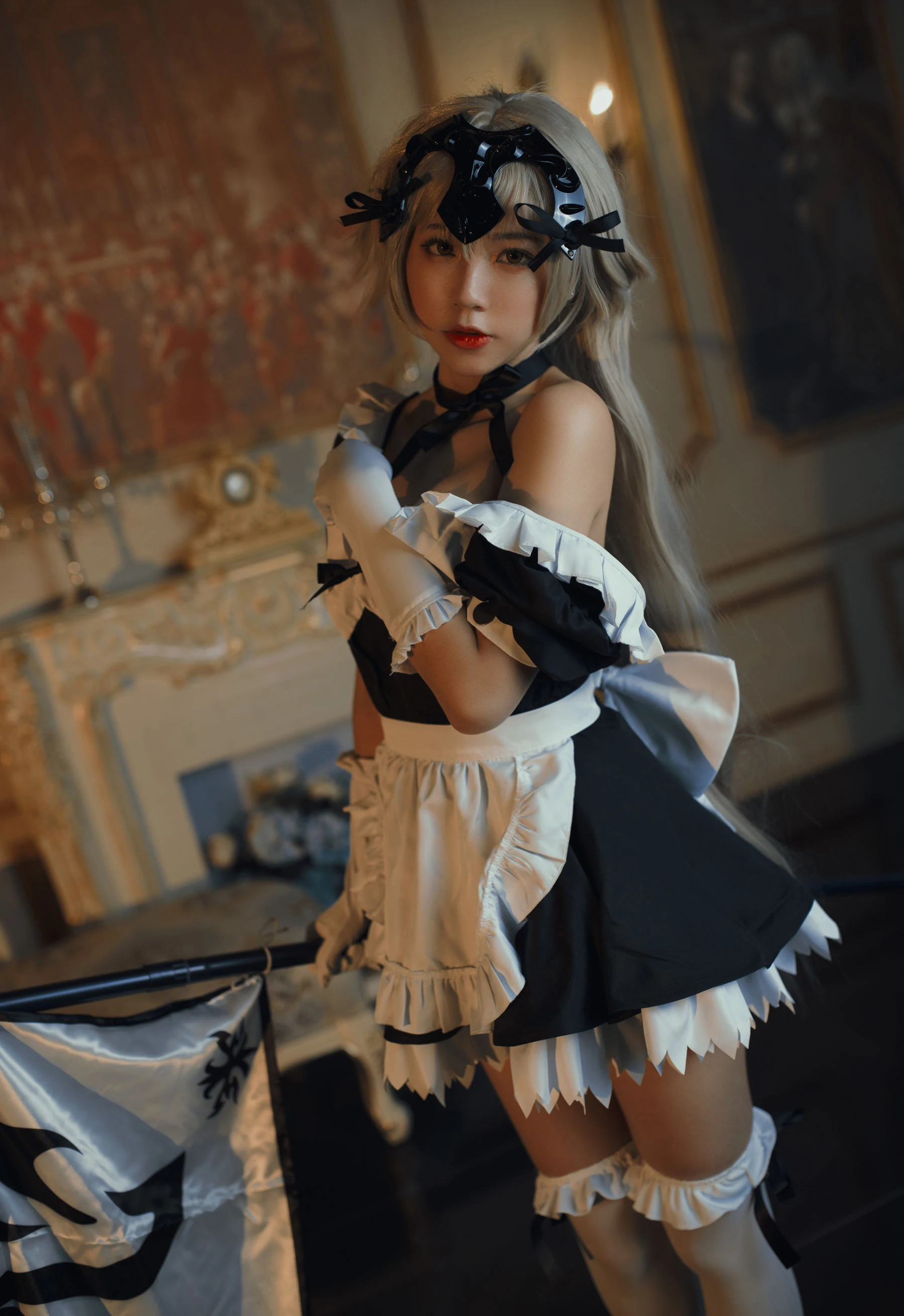 微博萌妹蓝小沂KiKi – 黑贞德女仆插图6