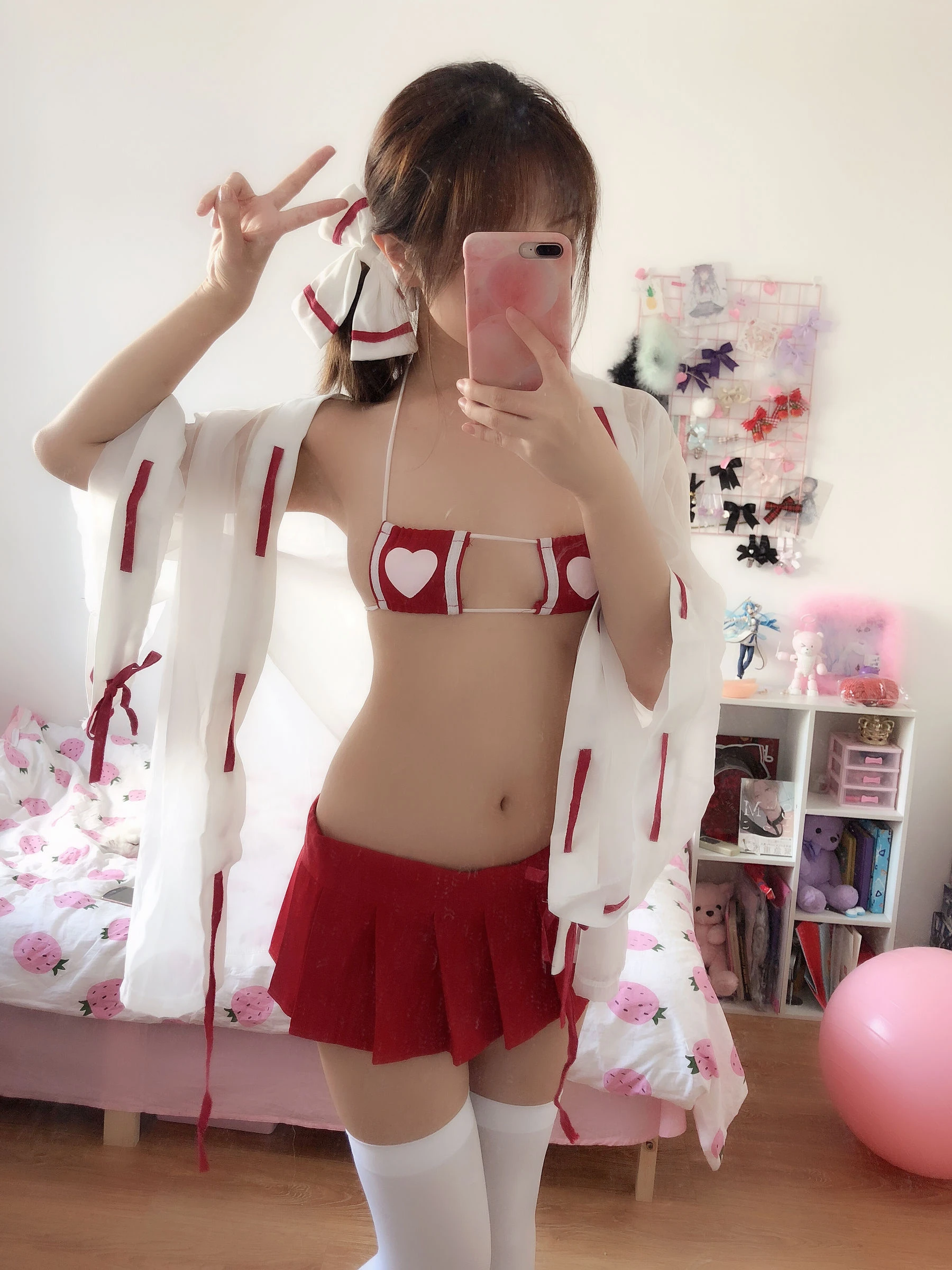 动漫博主雯妹 – 自拍本（1号本）巫女插图7