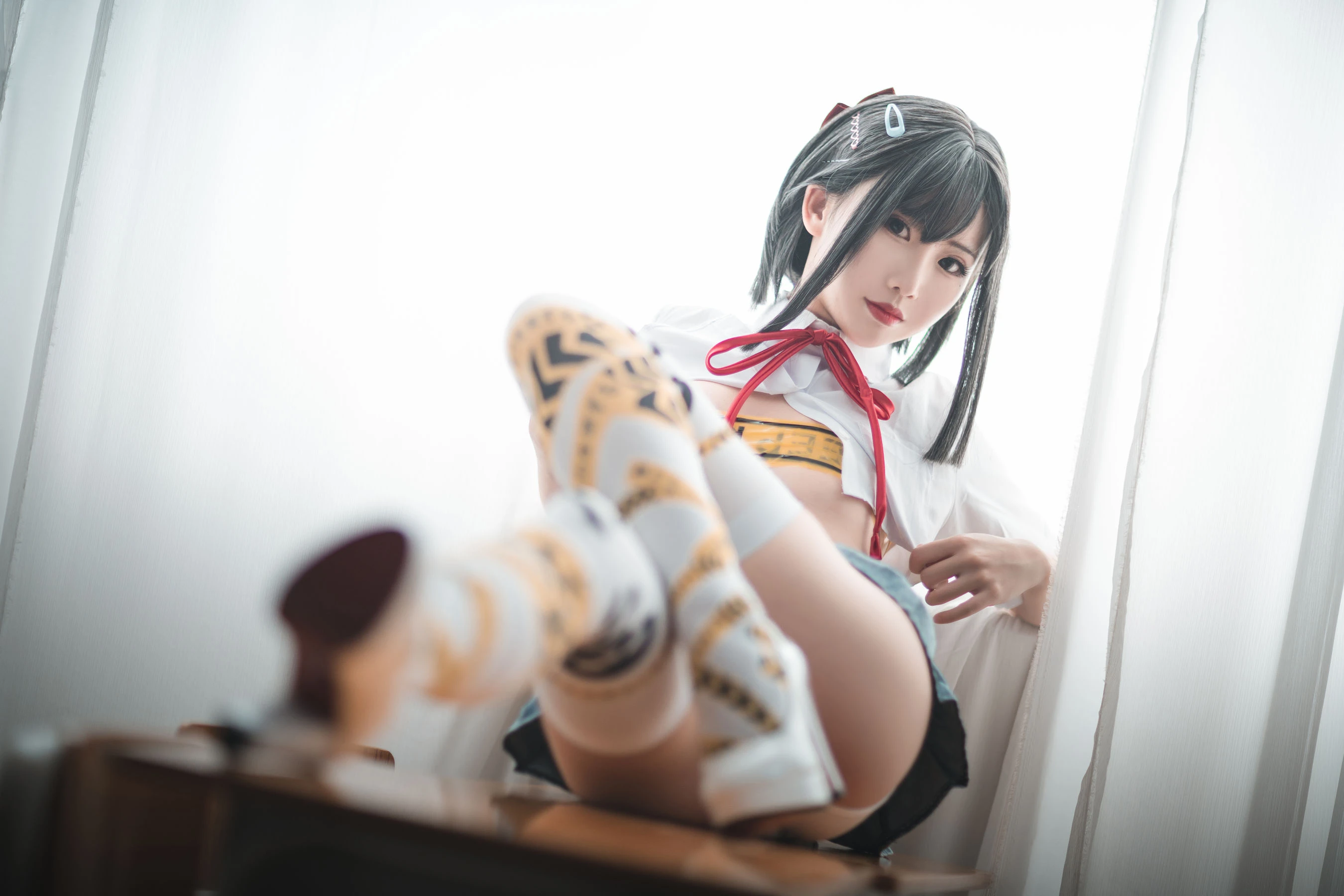 可爱人气Coser面饼仙儿 – 短校服胶带插图7