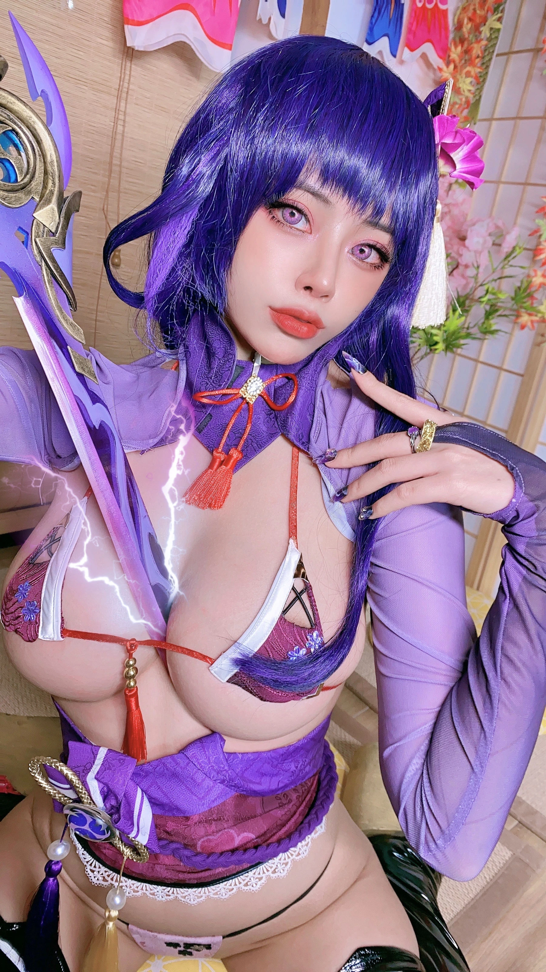 日本性感萝莉Byoru – Raiden Shogun插图3