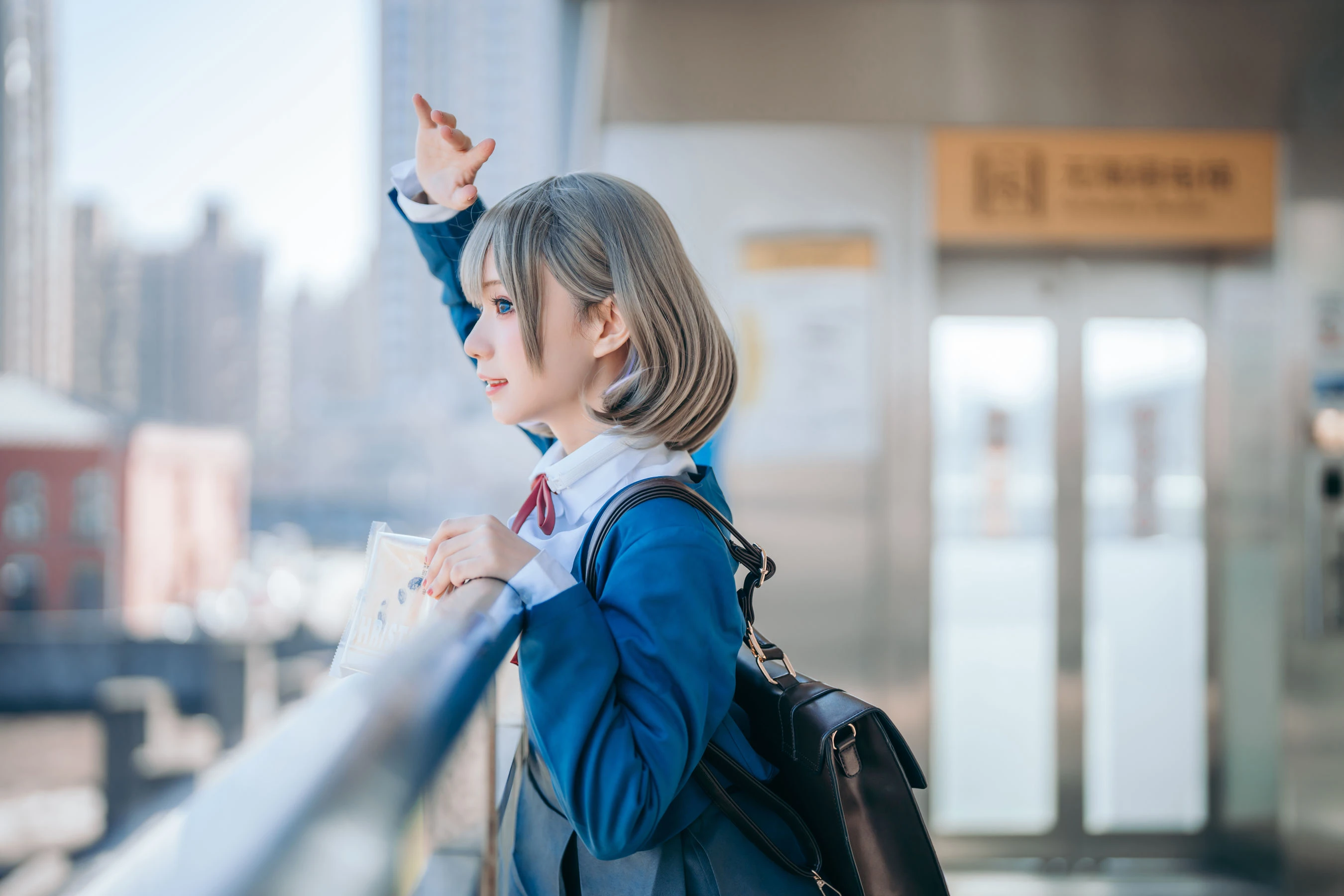 花柒Hana – 唐可可校服 [15P]高清在线免费欣赏–微密图社-微密图社