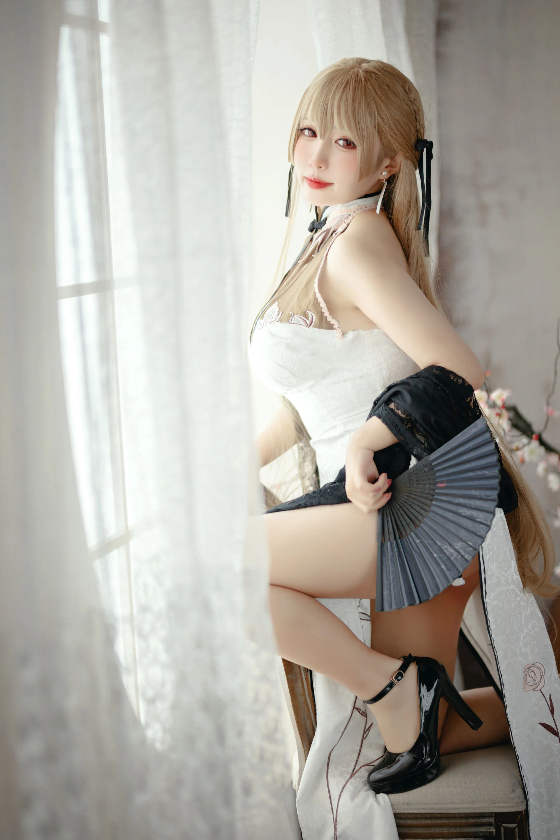 动漫博主貓田聖奈奈(桃之啾啾) – 白玉佳人 [25P]插图2