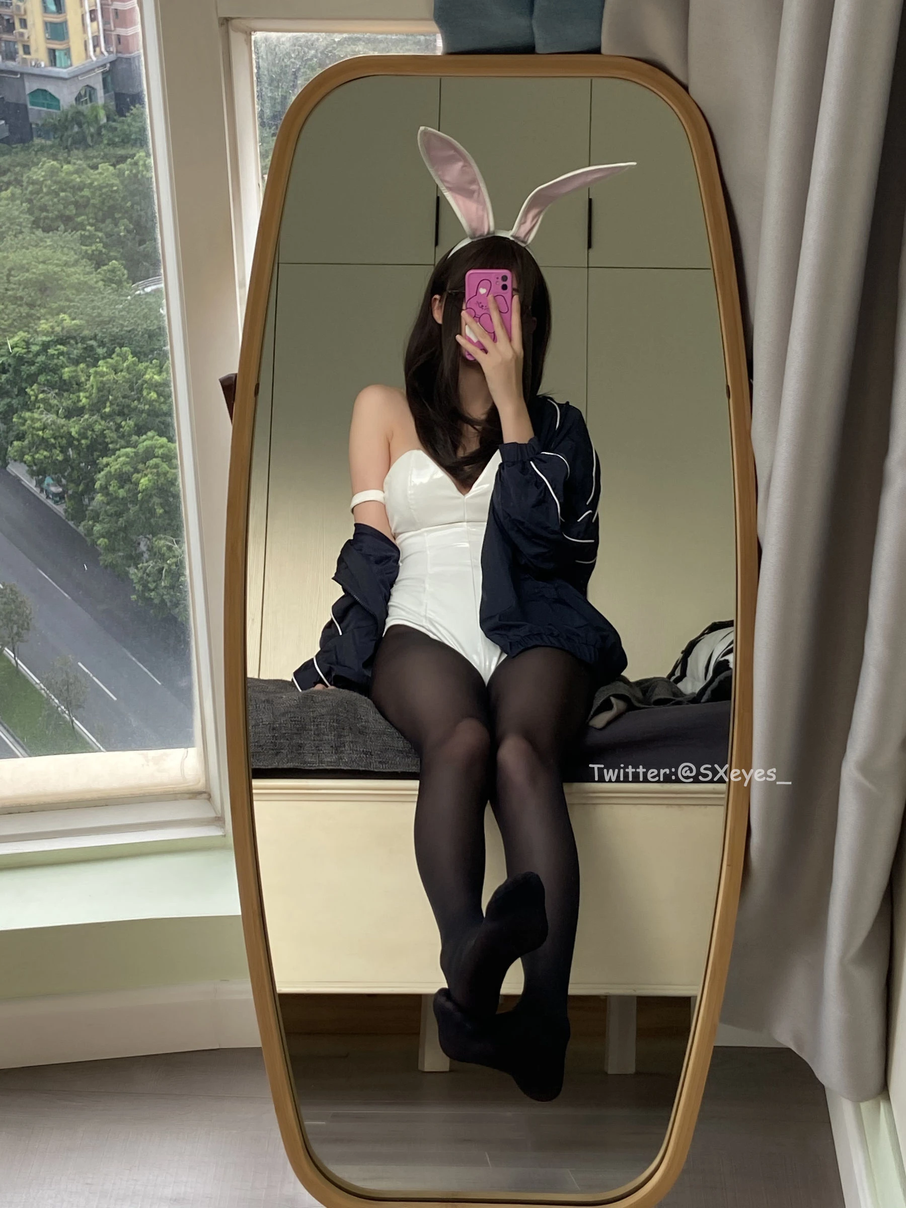 萌妹子眼酱大魔王w – 黑丝兔女郎插图4