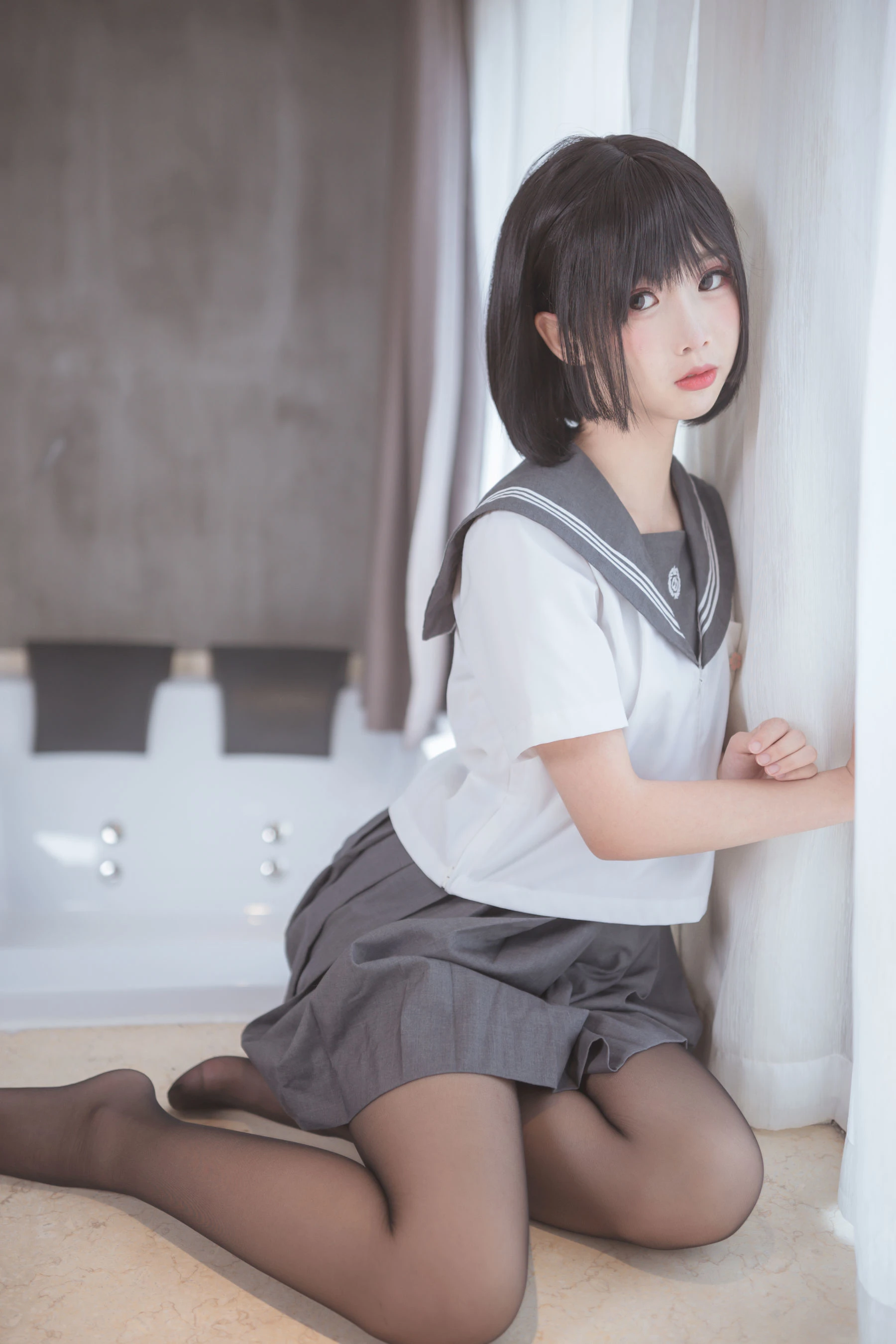 面饼仙儿 – 脑内少女 黑丝JK插图1