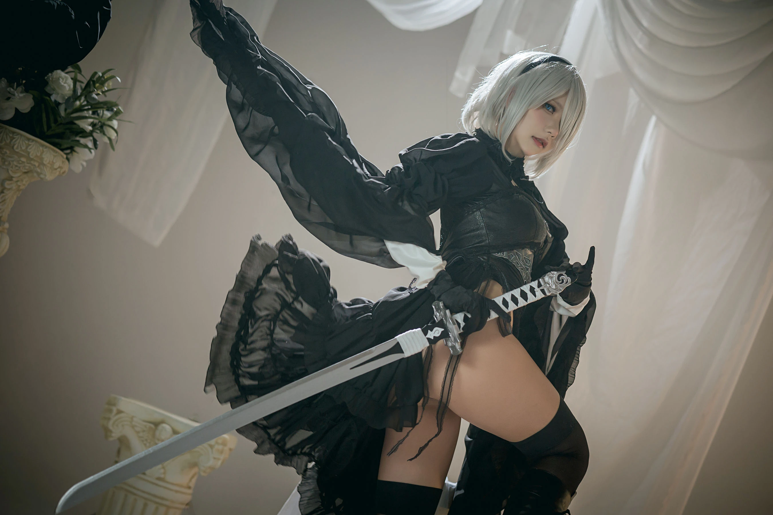 是一只熊仔吗 – Nier 2B Dress Ver高清在线免费欣赏–微密图社-微密图社