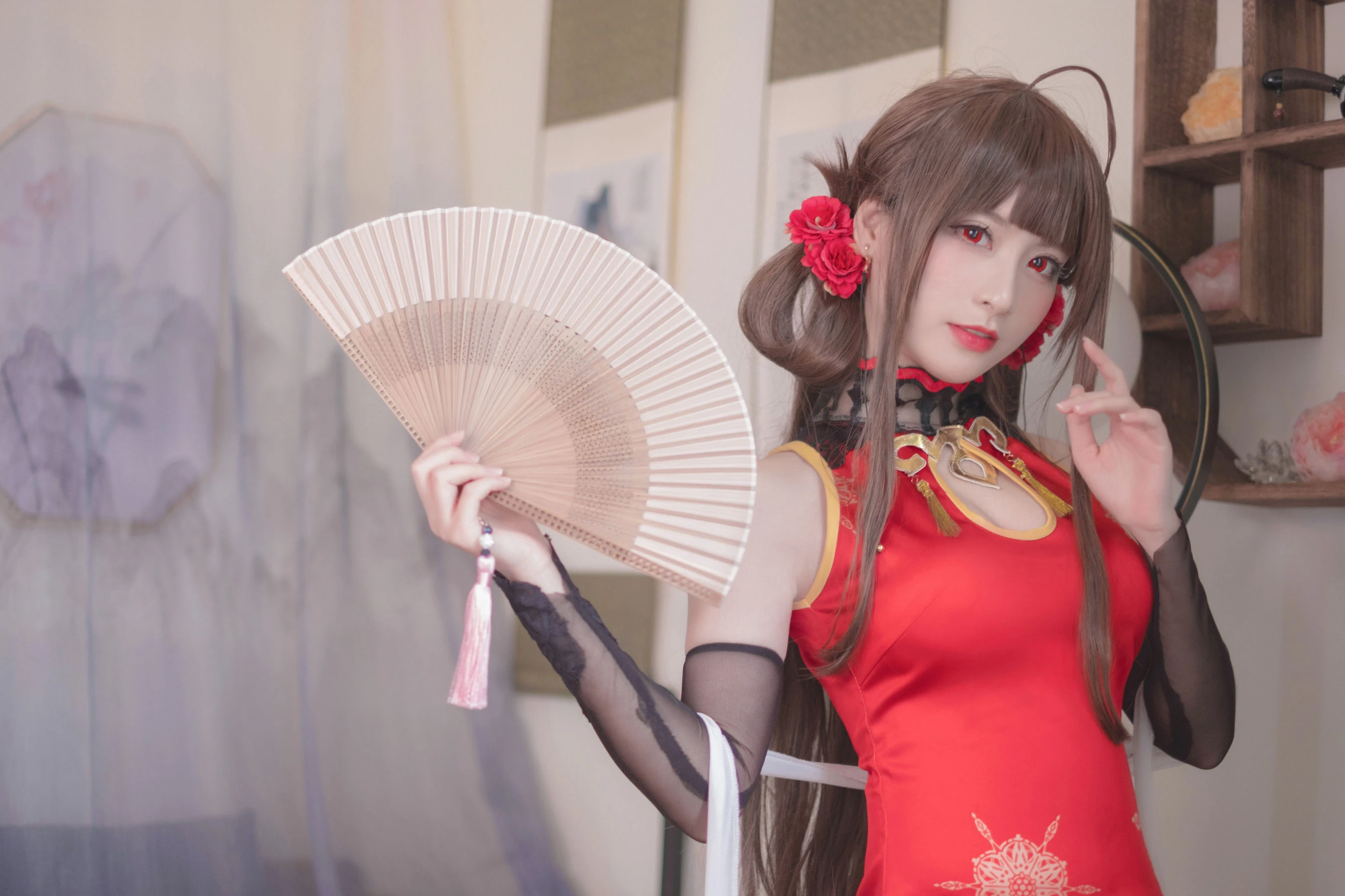 Coser星野saori – DSR-50 红牡丹高清在线免费欣赏–微密图社-微密图社