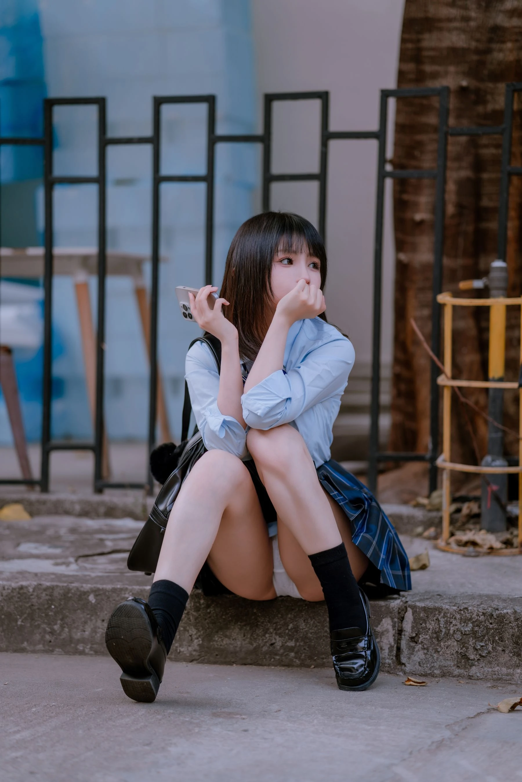 桜井宁宁 – JK之居家 [66P]插图3