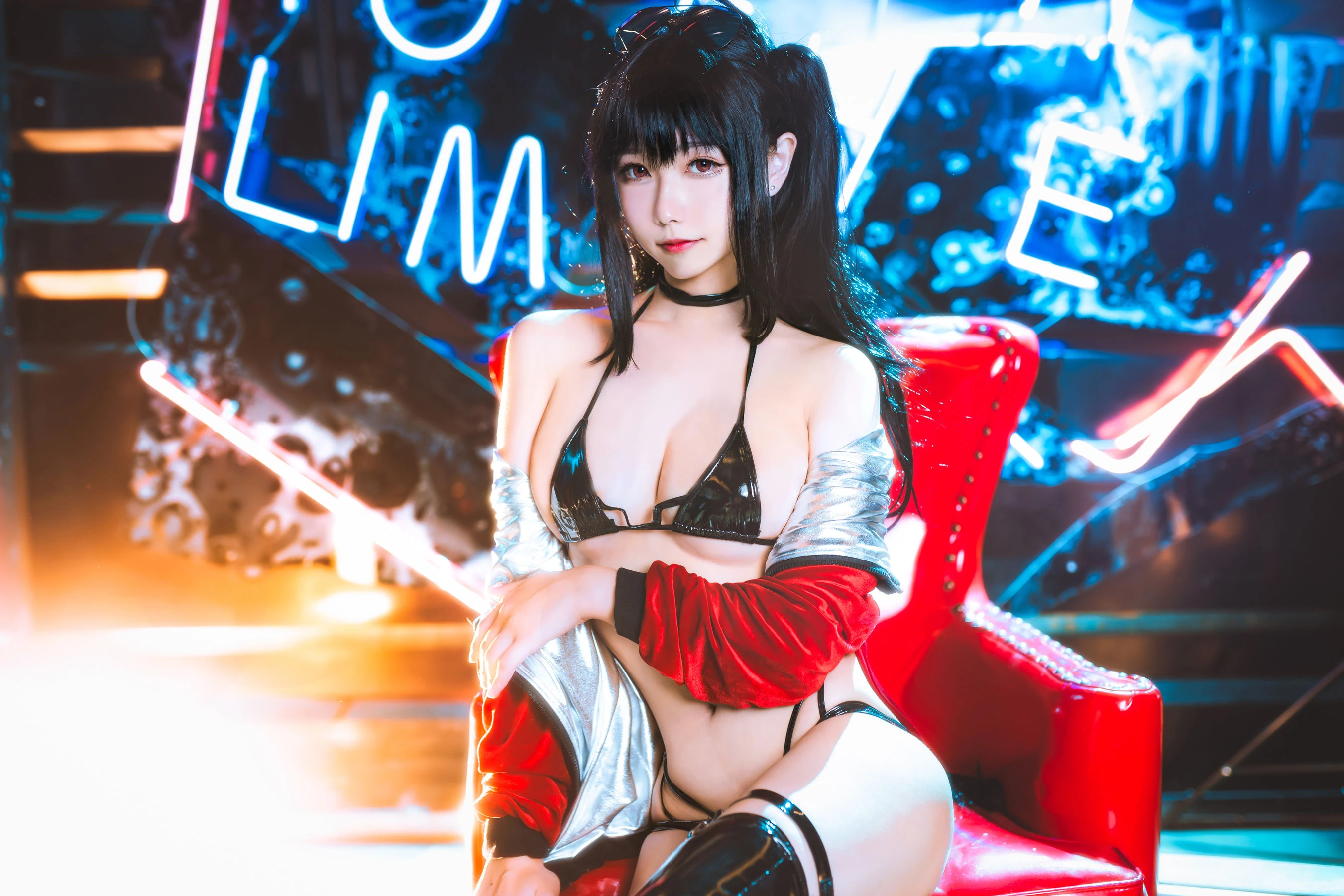 微博妹子Momoko葵葵 – 大凤之赛车 [19P]插图1