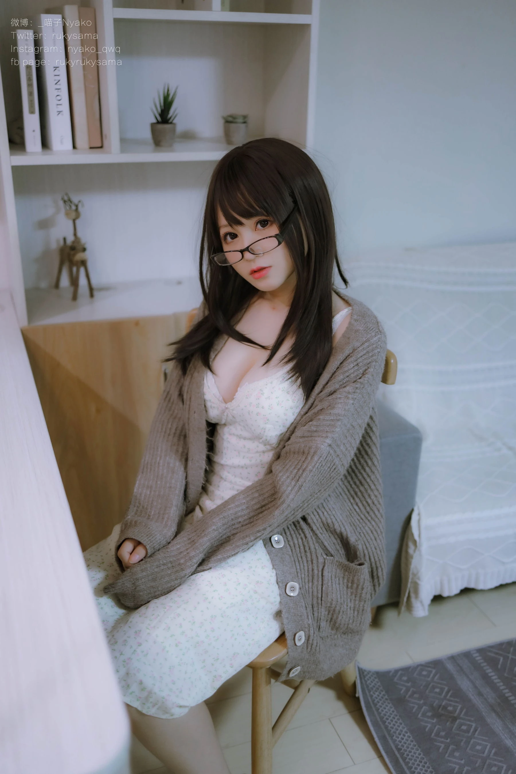 萌妹子Nyako喵子 – 妄想彼女との同棲生活 之 便服系列插图1