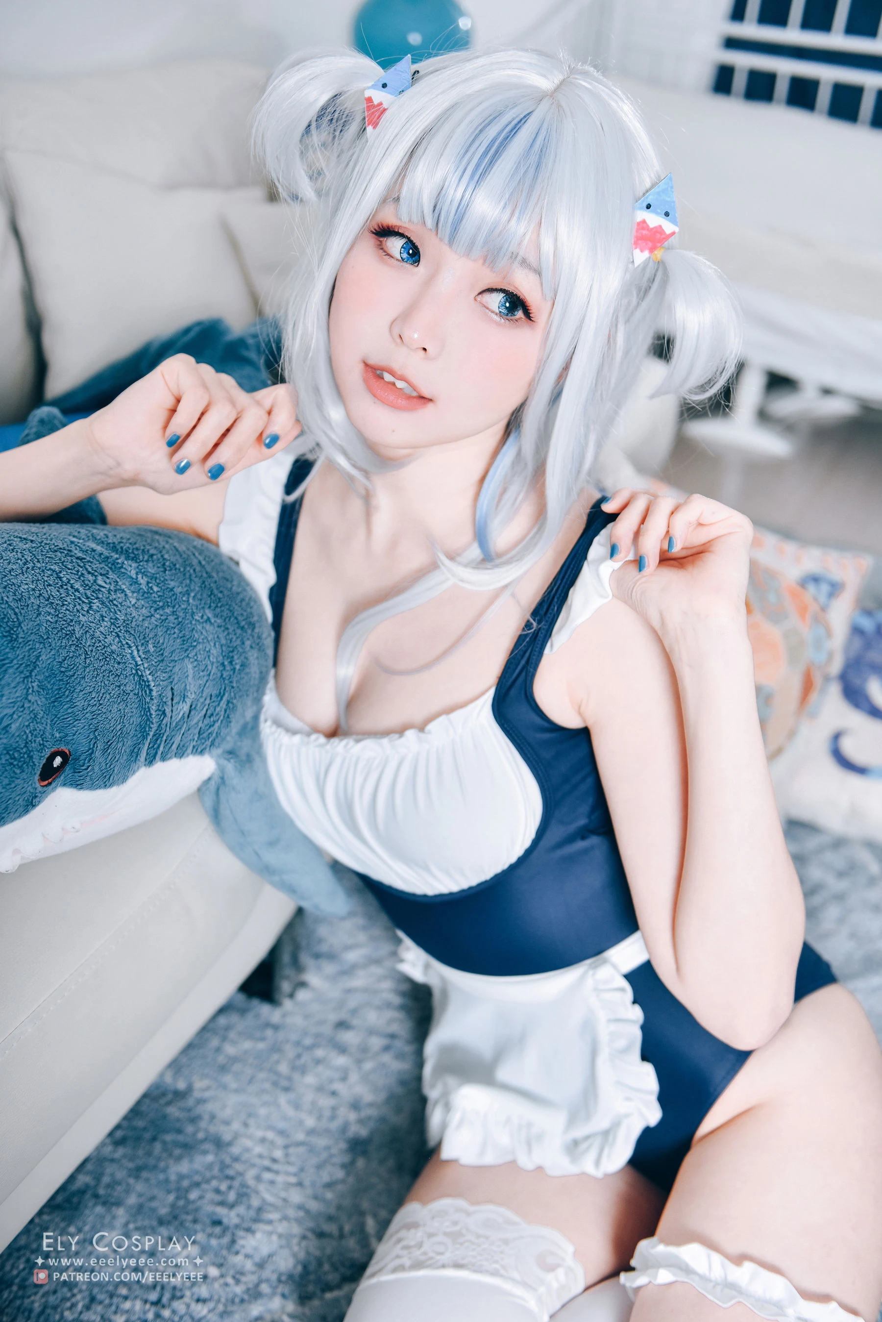 Ely_eee(ElyEE子) – 噶呜・古拉(小鲨鲨) 泳装插图4