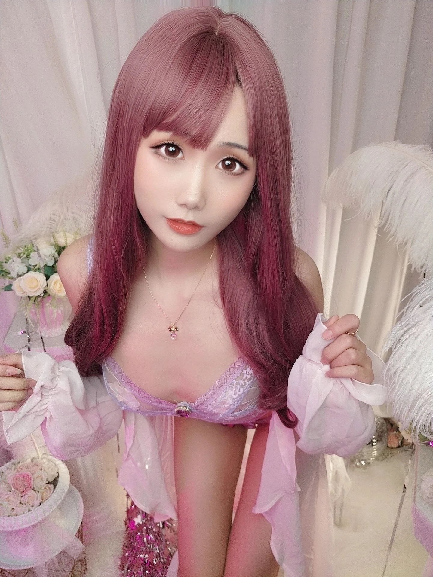 动漫博主曉美媽 – (圣诞自拍)紫色迷情插图2