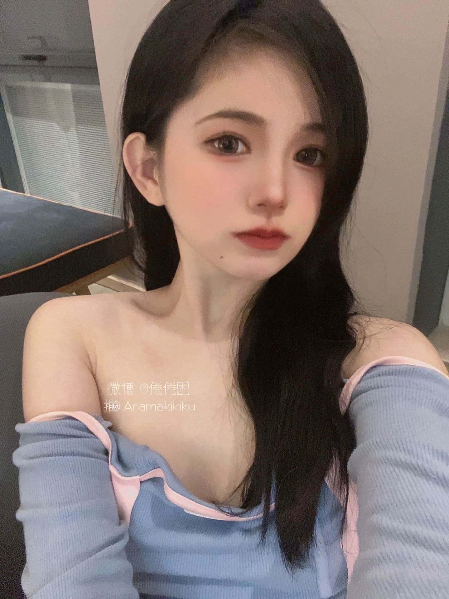 倦倦喵 – 蓝莓皮肤高清在线免费欣赏–微密图社-微密图社
