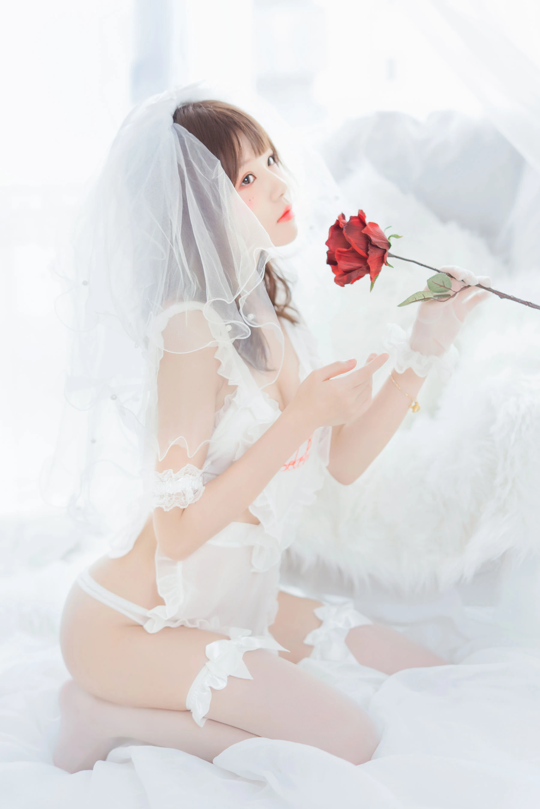 桜桃喵 轻纱02插图3