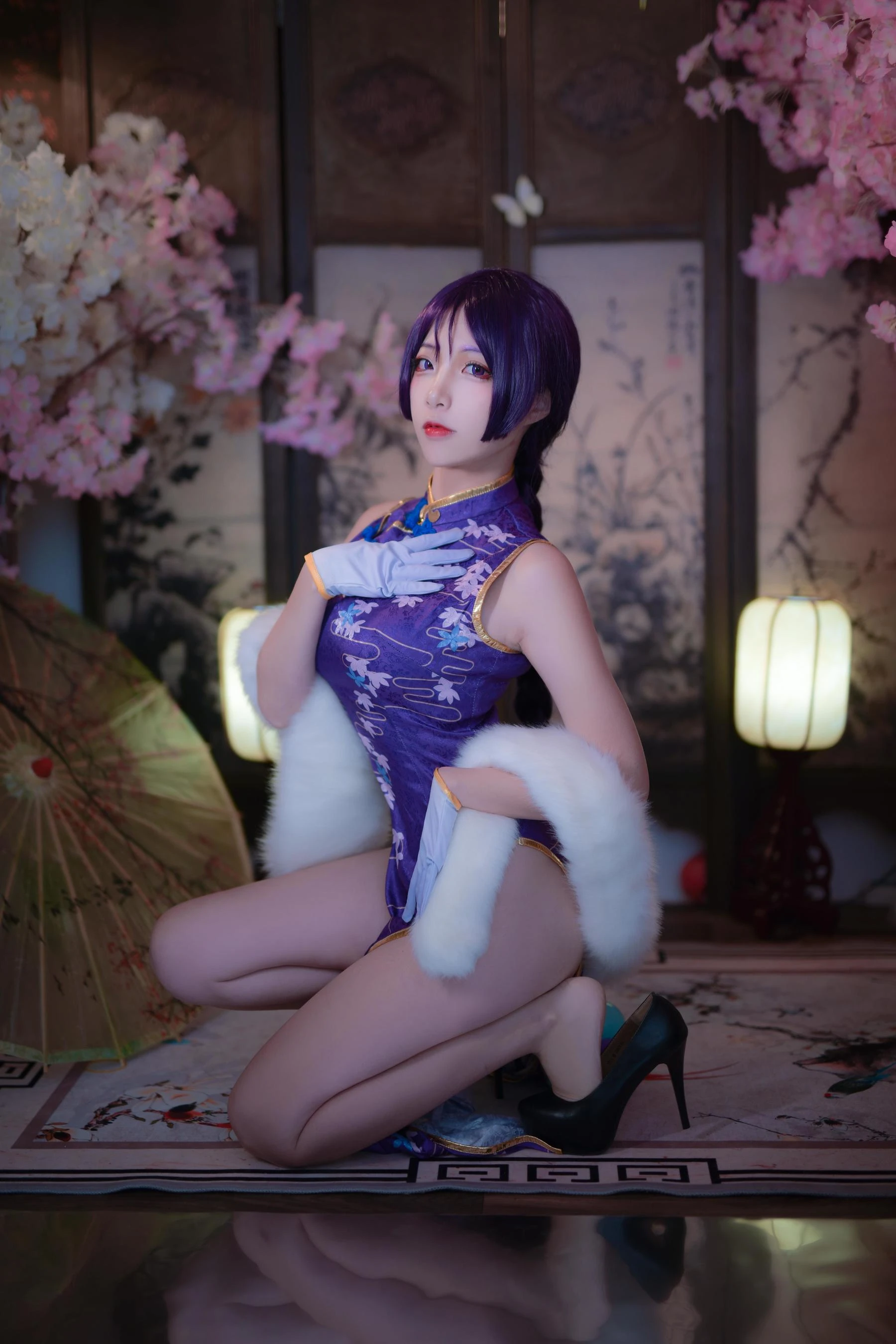 人气Coser二佐Nisa Fate奶光旗袍高清在线免费欣赏–微密图社-微密图社