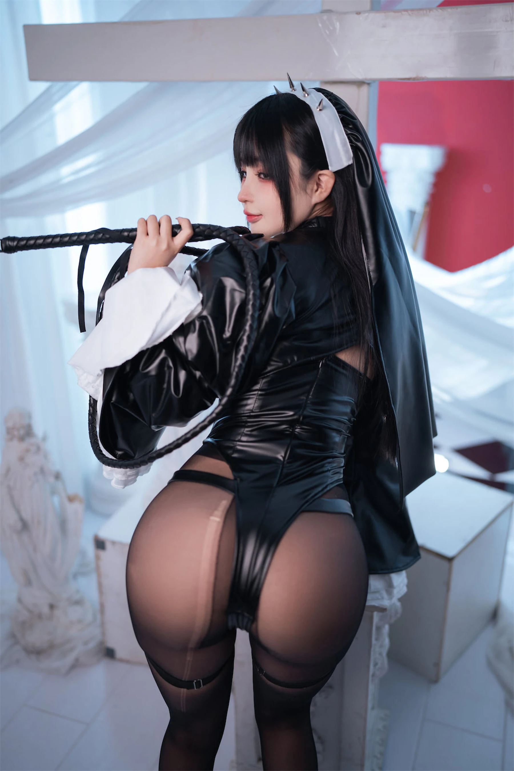 桜井宁宁 – 皮衣修女 [60P]插图3