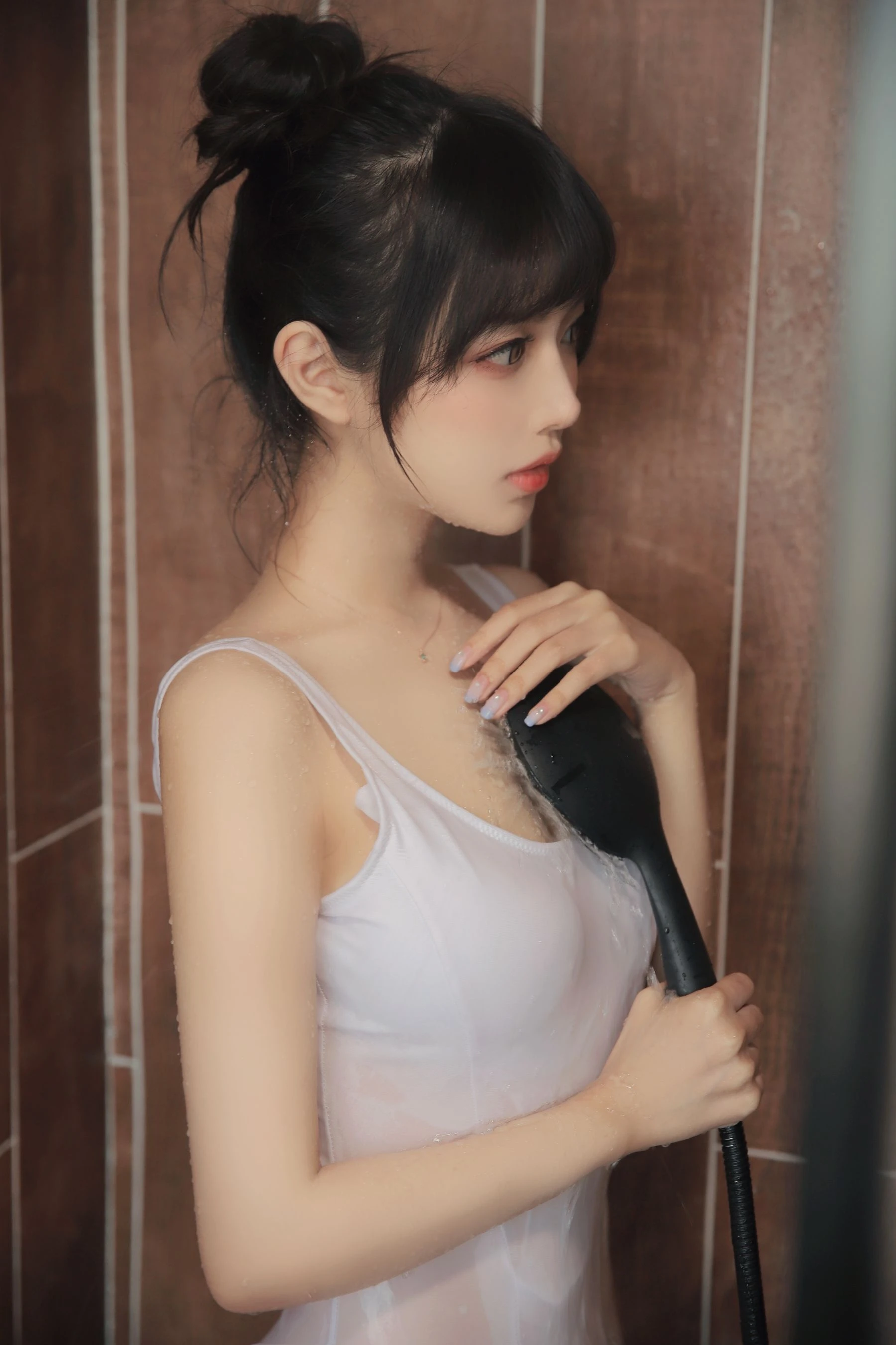 Shika小鹿鹿 – 半透浴室插图8