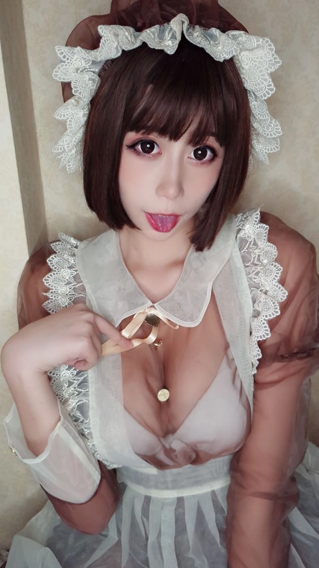 萌妹奈汐酱nice 女仆自撮り插图1