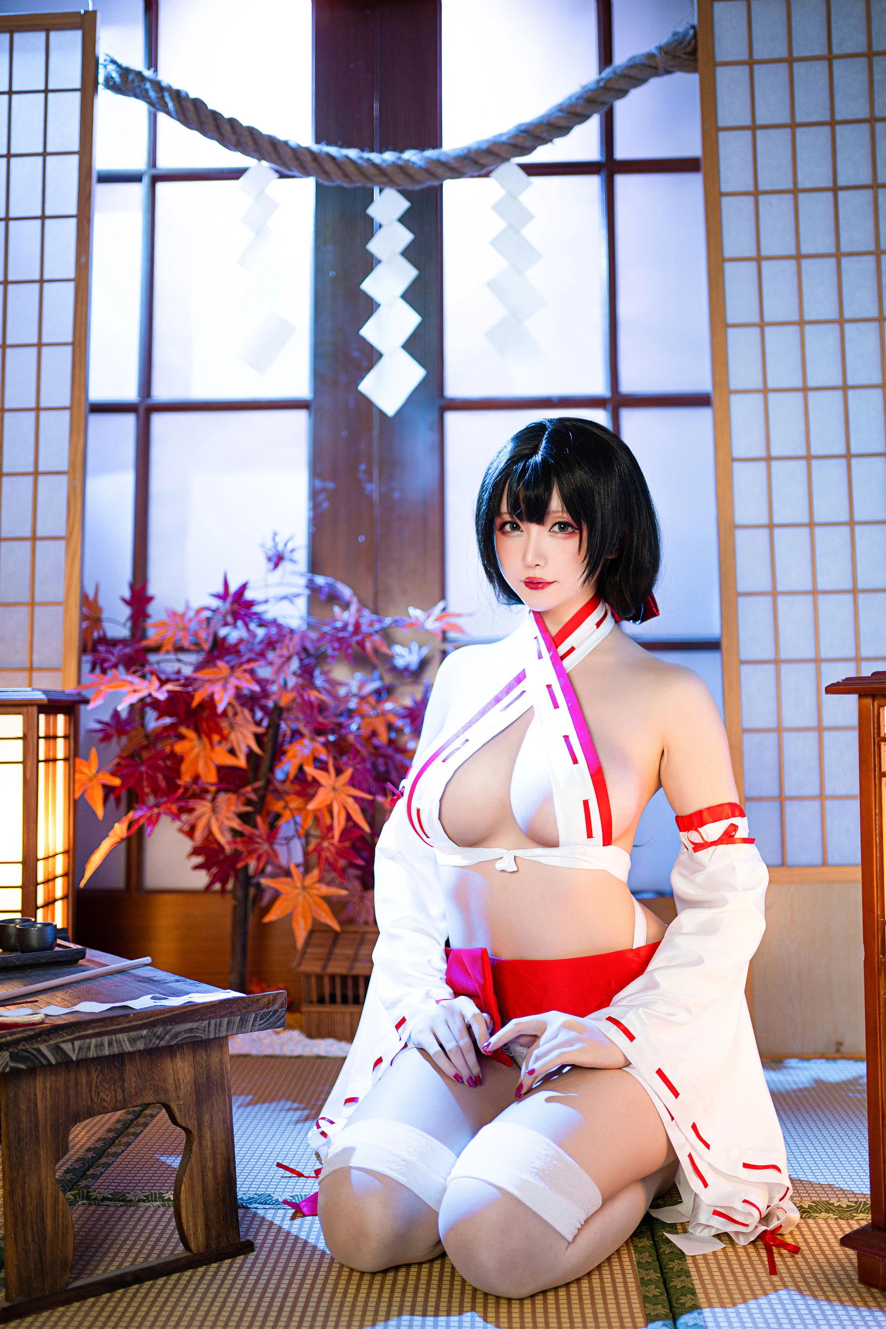 Coser小姐姐星之迟迟 – 新春巫女插图3