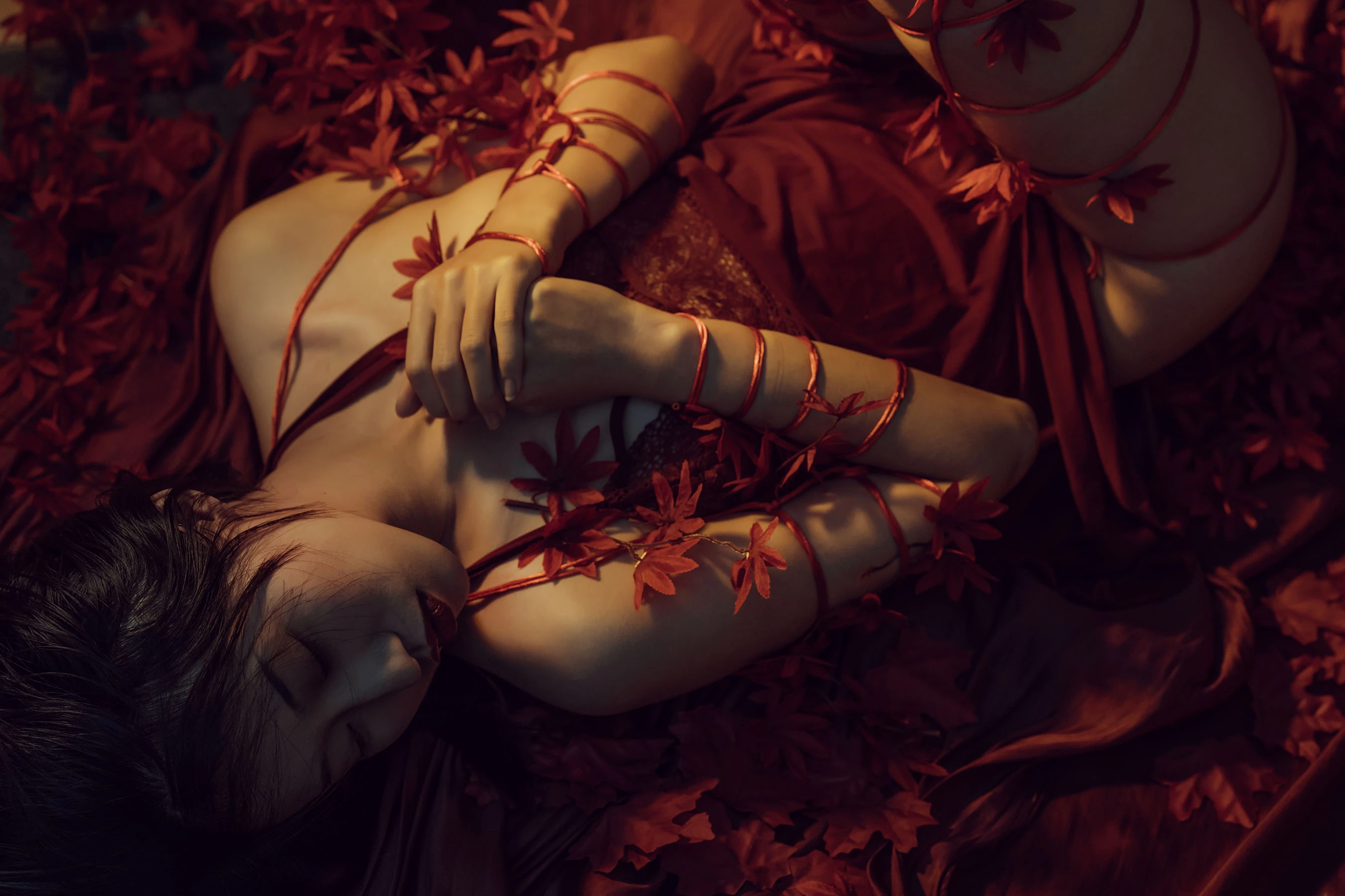 云溪溪 – 花与绳 [58P]插图2