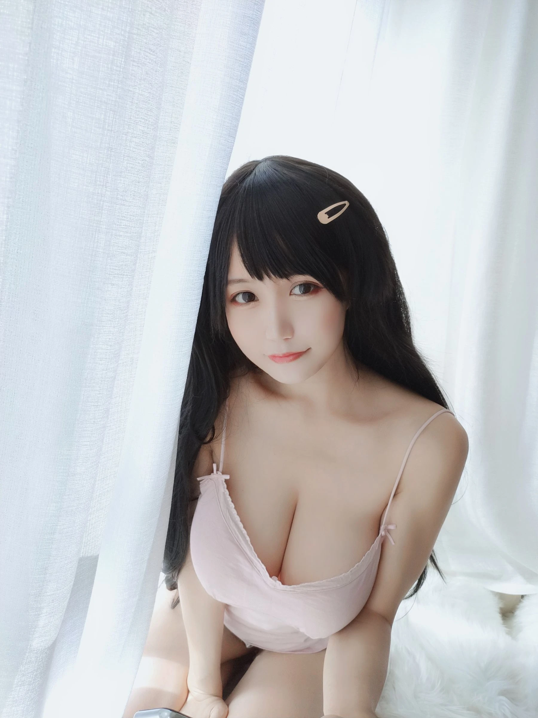 动漫博主小仓千代w – 粉色吊带插图6