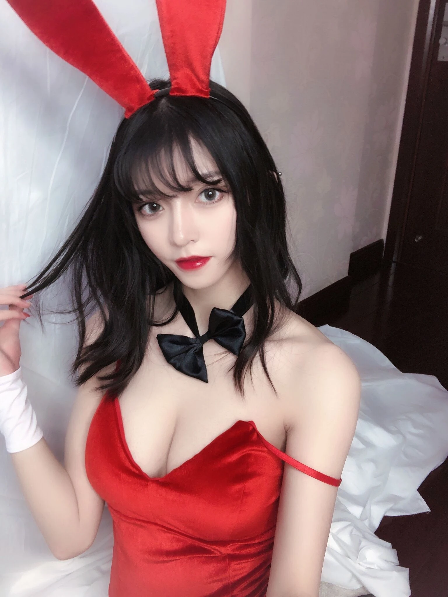 銘銘Kizami 红丝绒兔女郎插图6