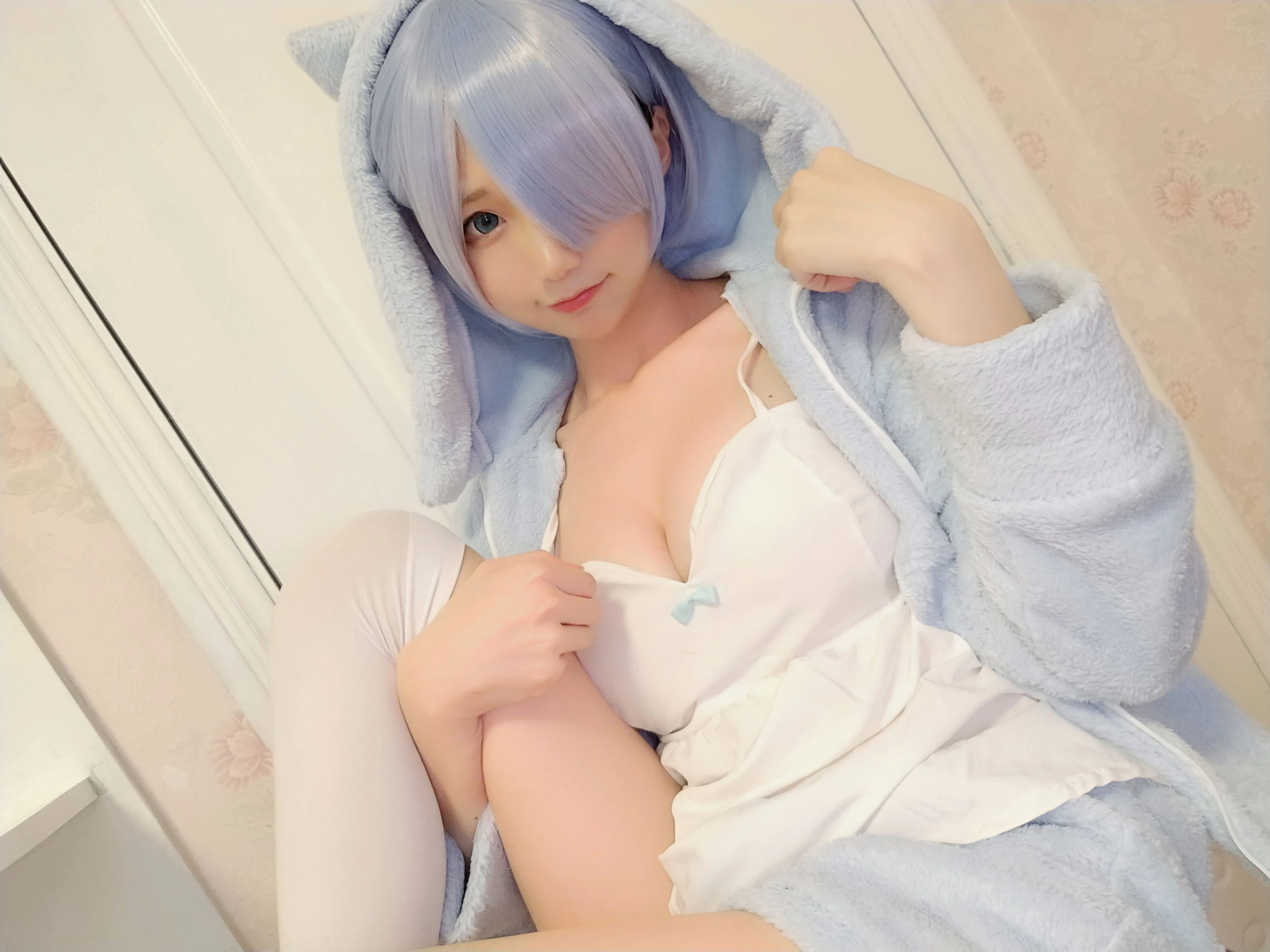 NAGISA魔物喵[fantia] – レム-猫耳パジャマ插图3