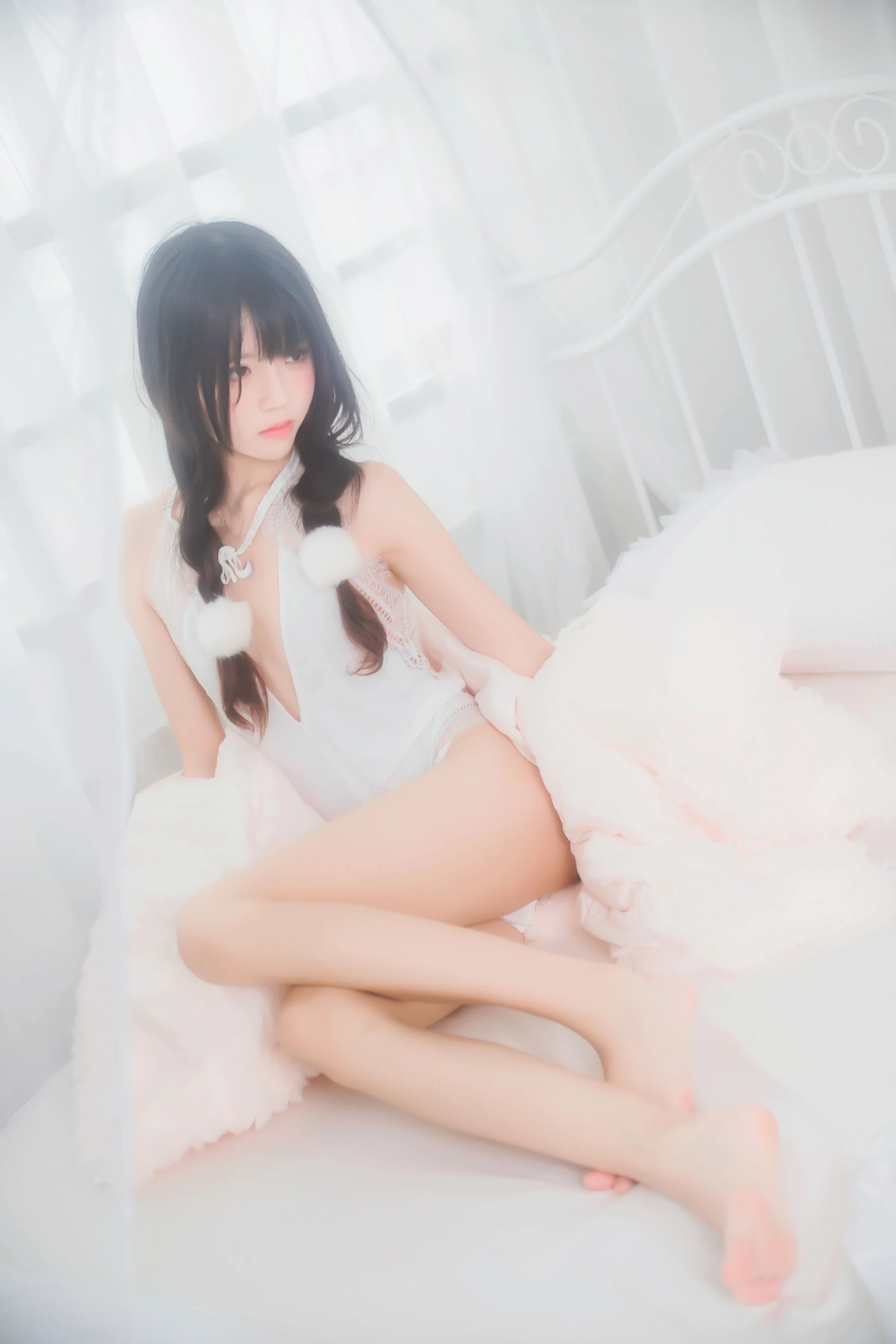 桜桃喵 冬眠系列 纯白私房 [46P]插图1