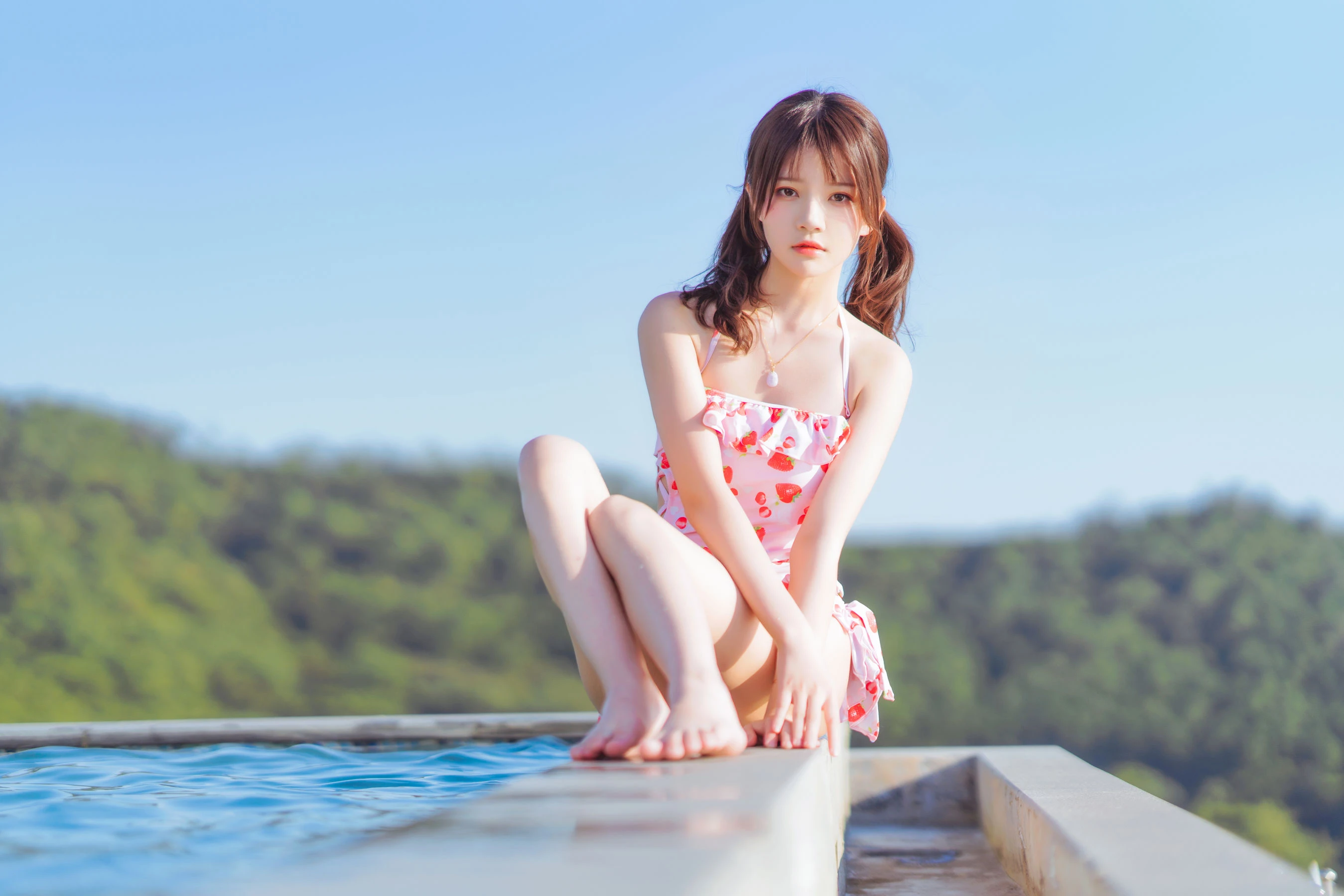 桜桃喵 – 甜甜之草莓泳衣插图4