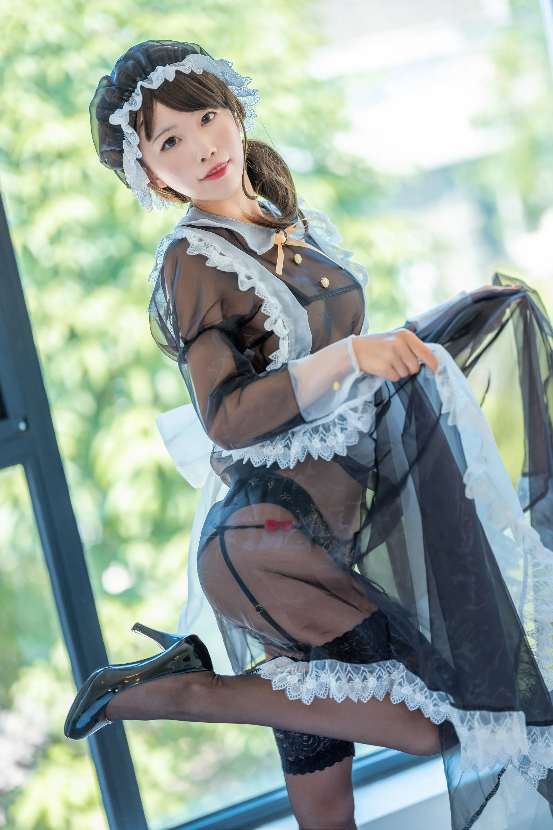 动漫博主水淼aqua – 透明女仆 [13P]插图1